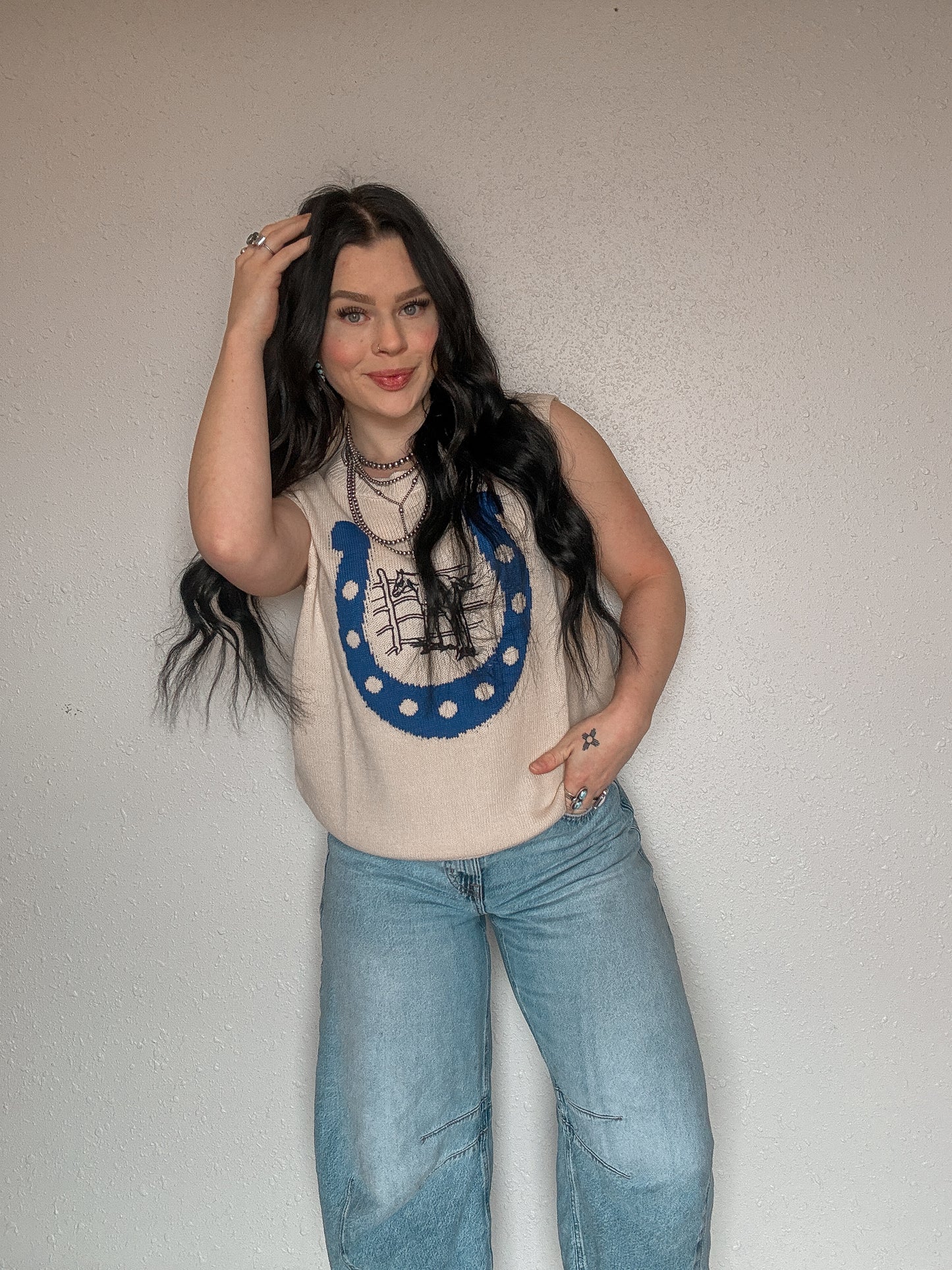 Stay Lucky Sweater Vest