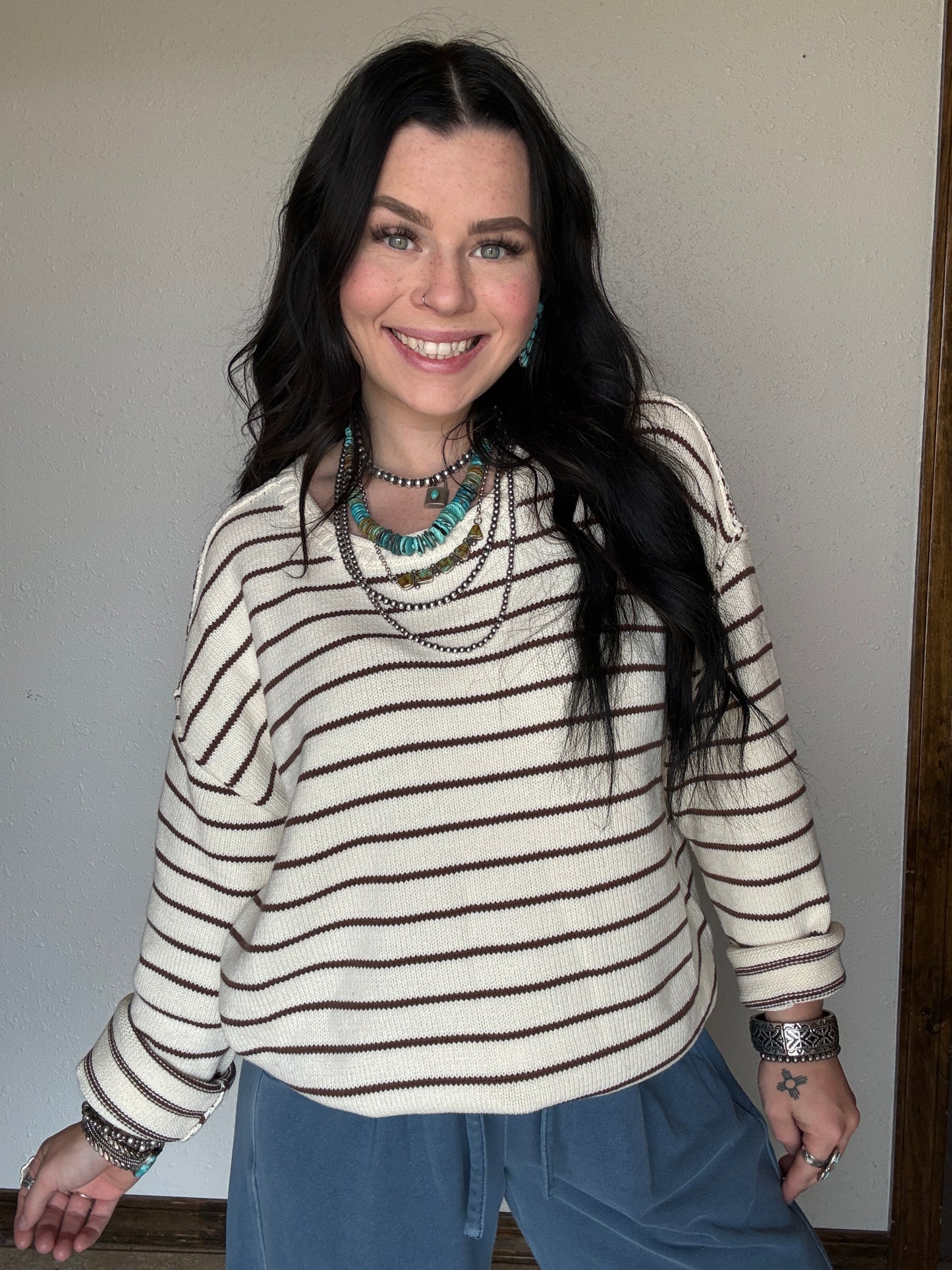 The Carmel Stripe Sweater