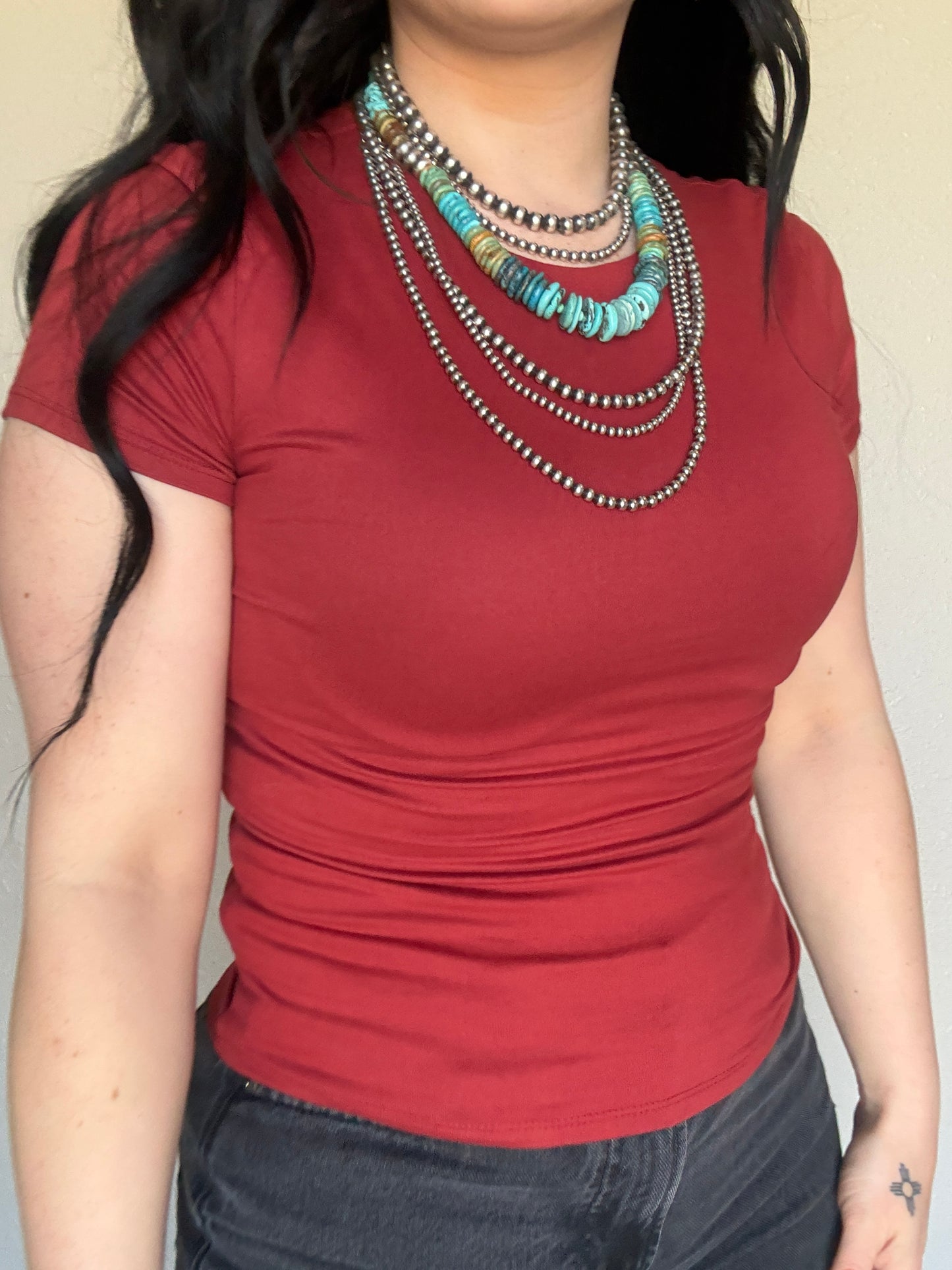Butter Soft Basic Tee *Red Pony