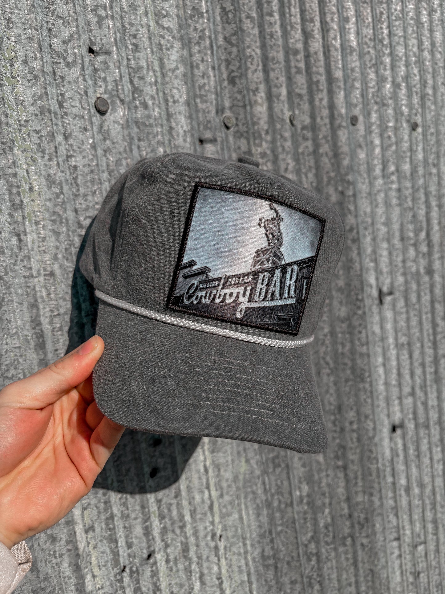 Cowboy Bar Grey Denim Hat