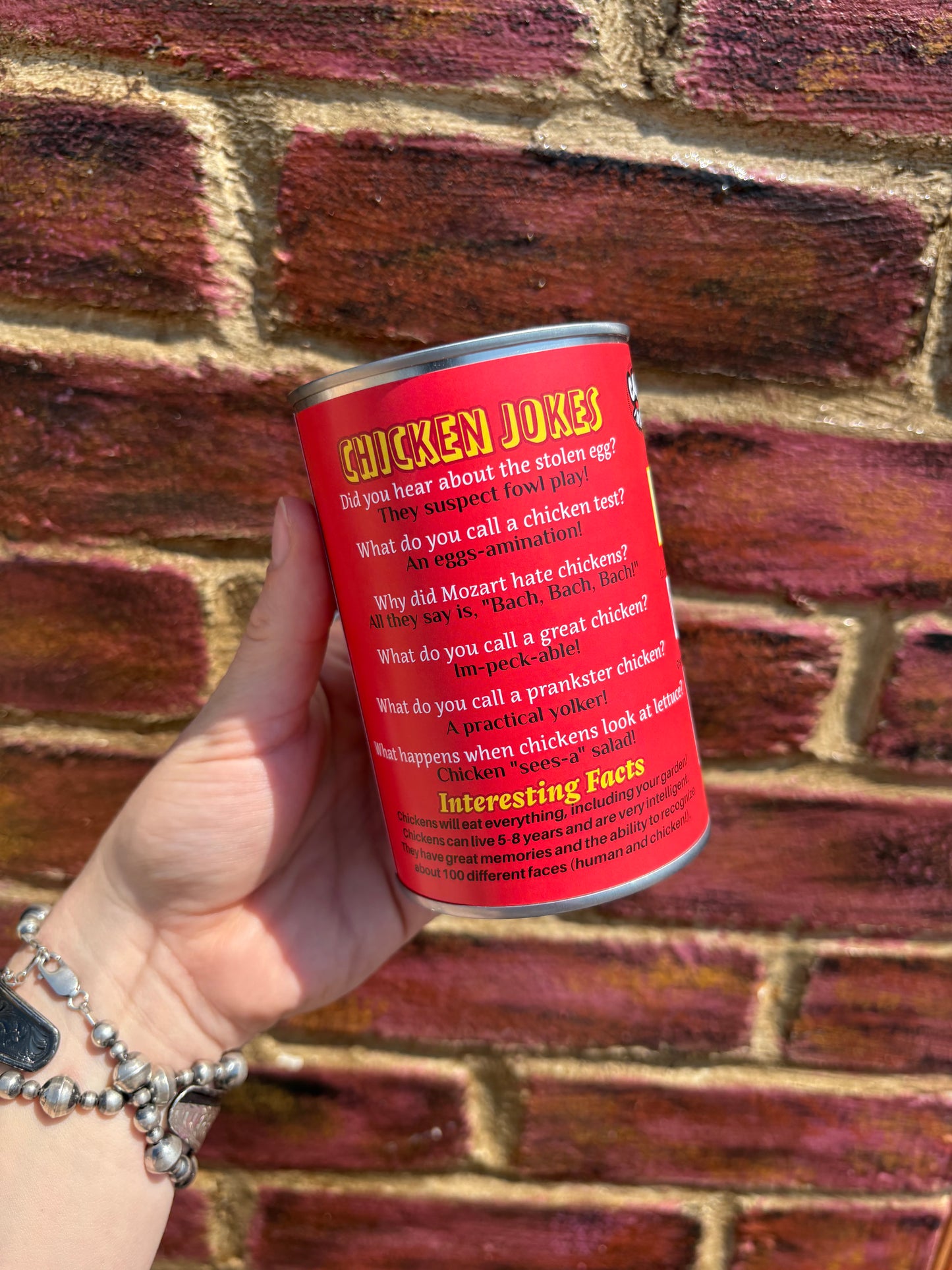 Canned Chicken Animal Plush