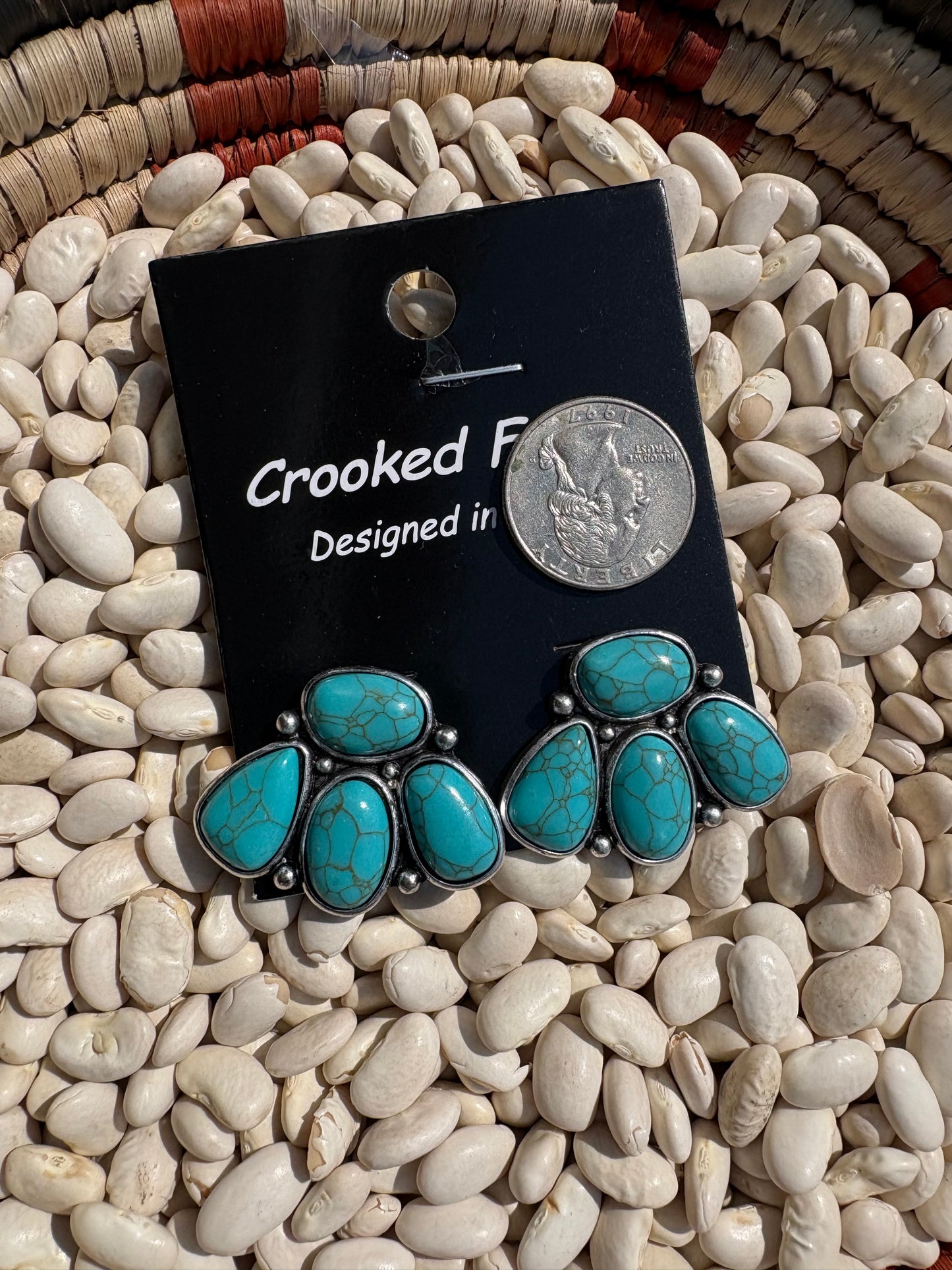 Cluster Studs *Turquoise