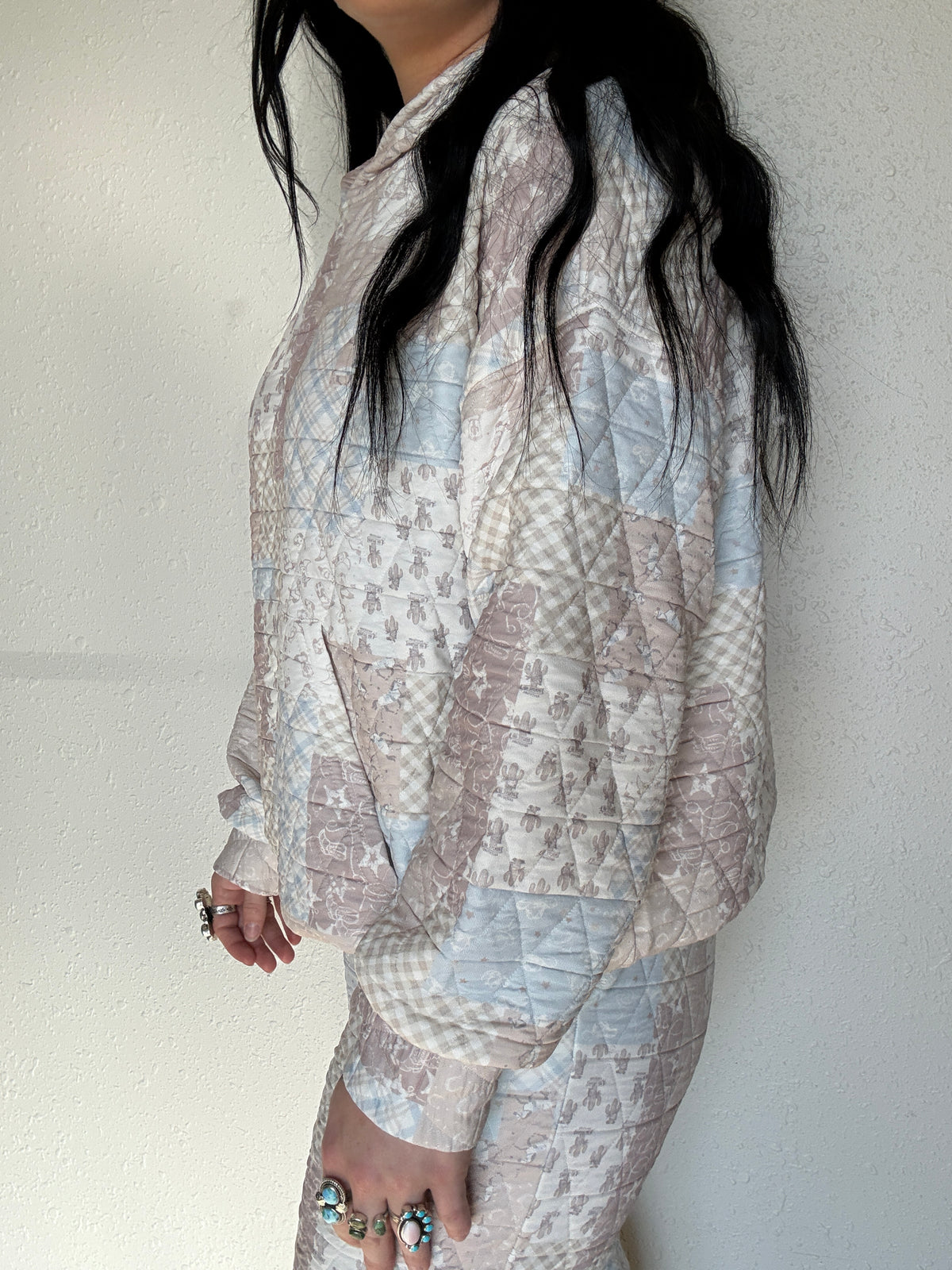 Western Way Quilted Hoodie