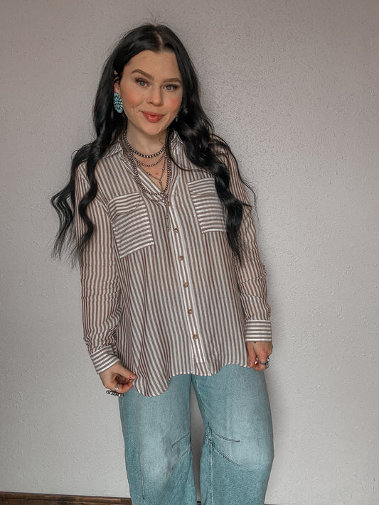 The Mesa Button Up *Brown