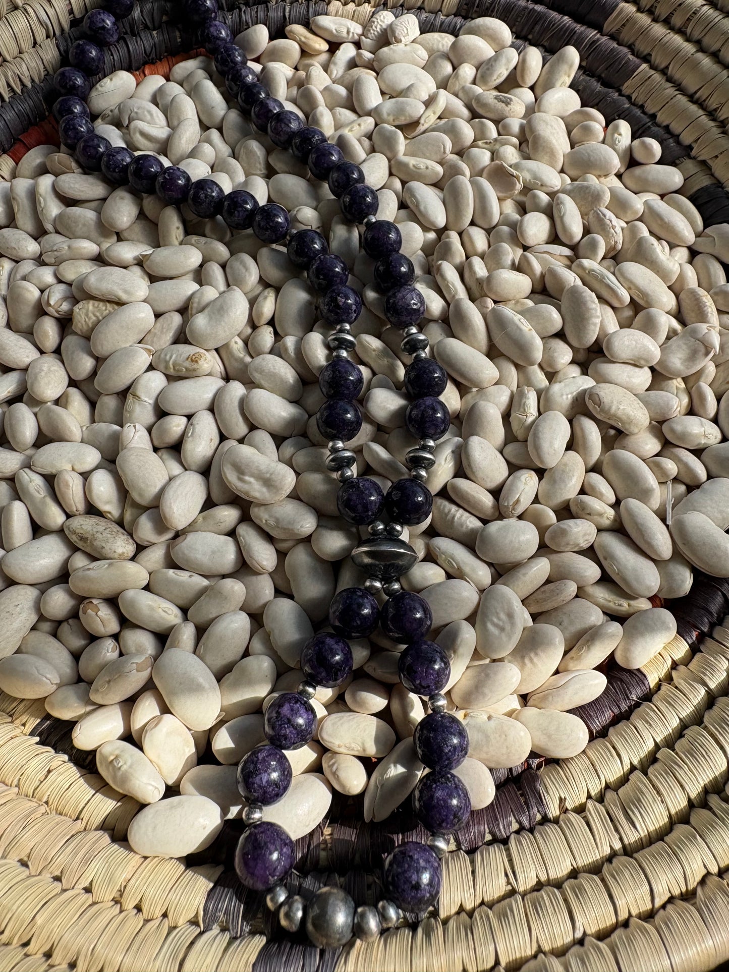 Charoite Lariat Necklace