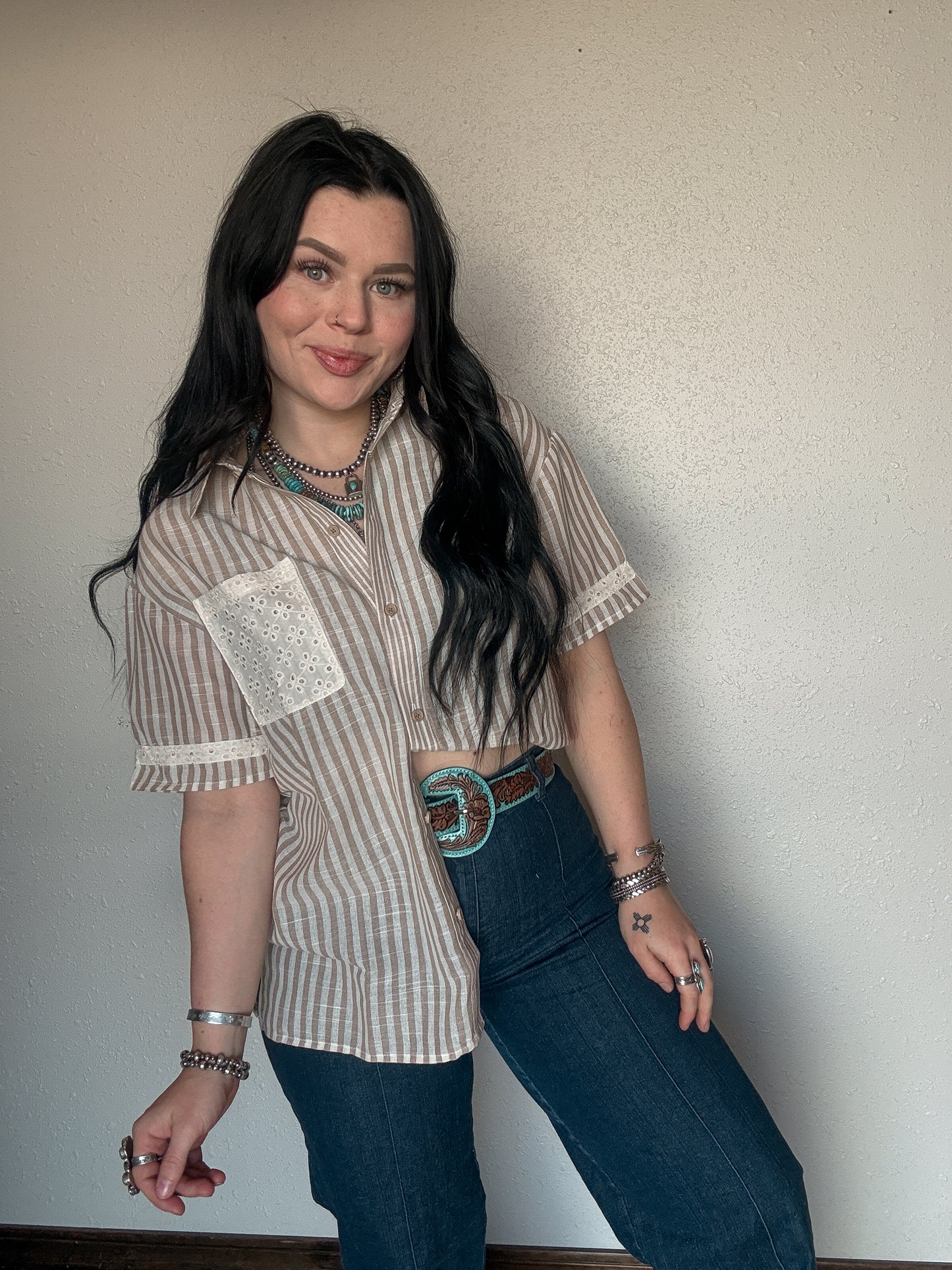 The Ester Button Up *Tan
