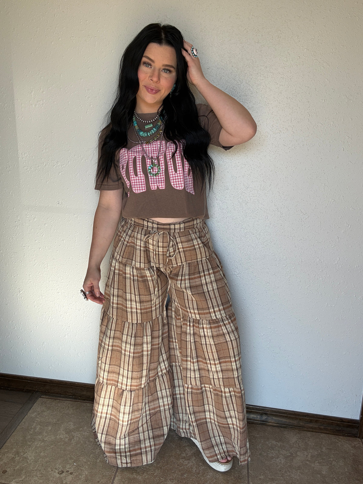 Gingham Howdy Tee
