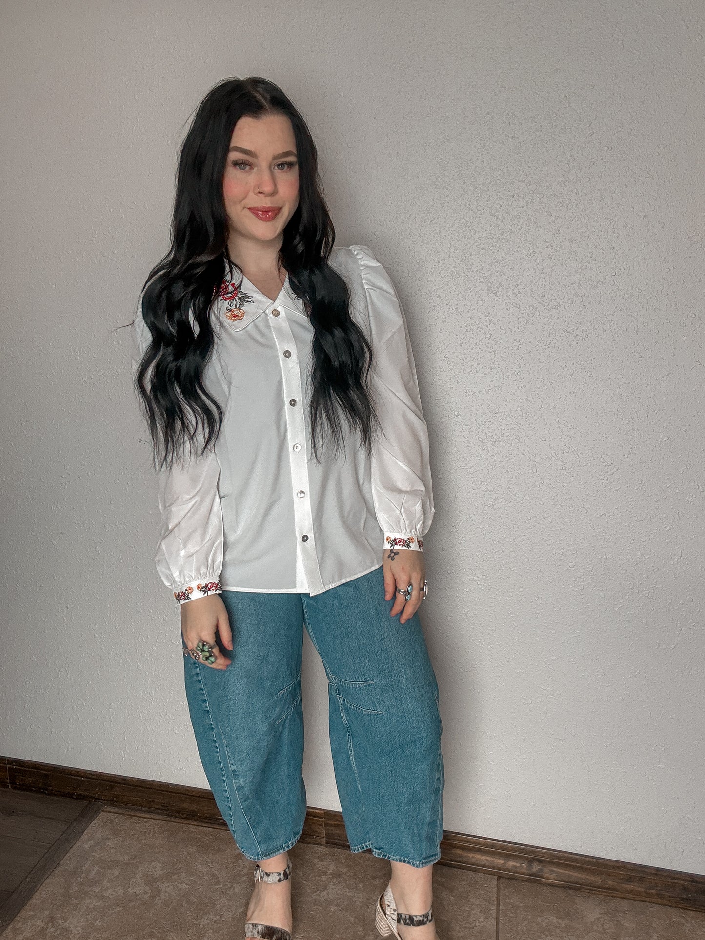 The Macy Embroidered Blouse