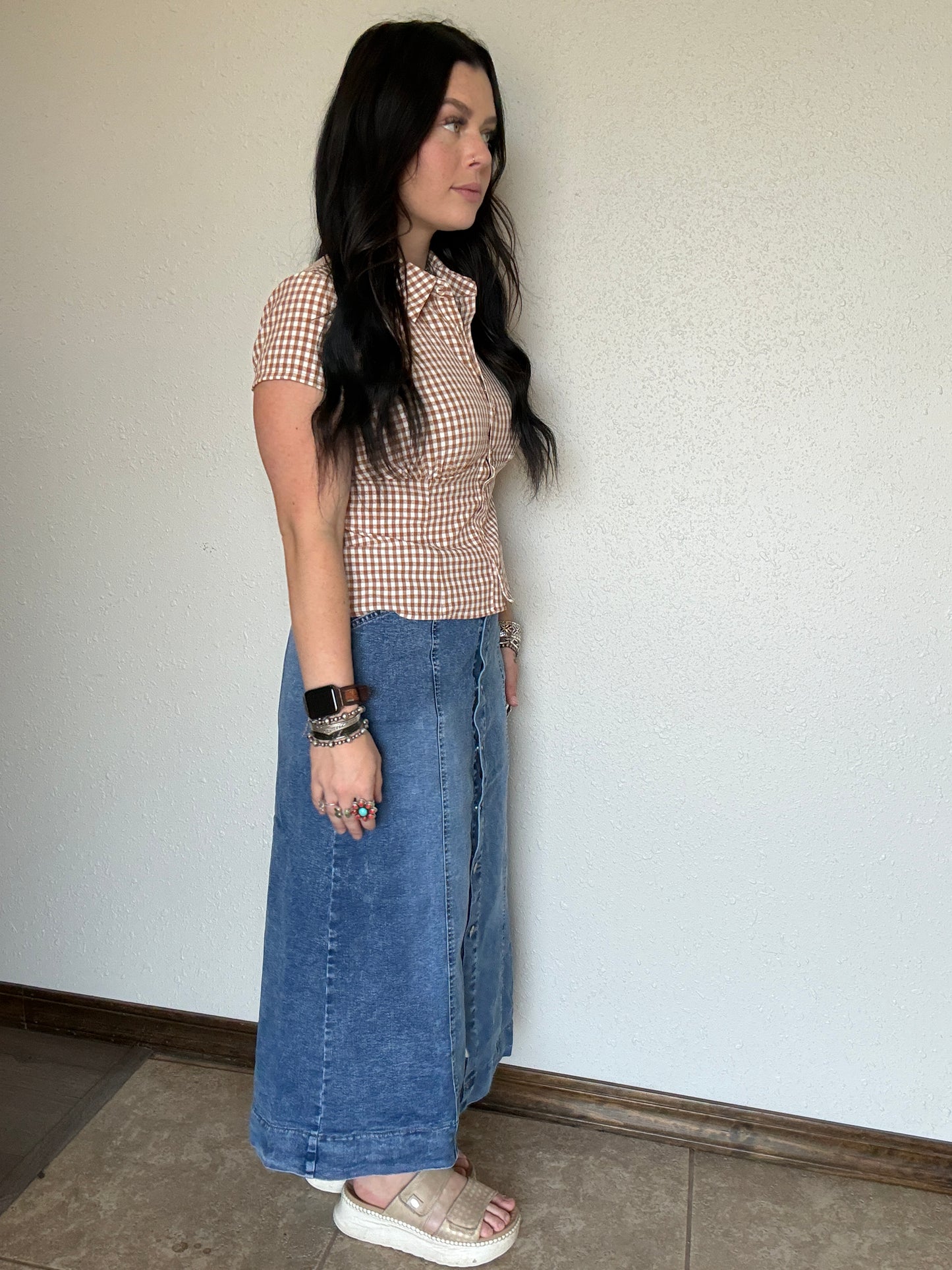 The Fall Night Denim Skirt