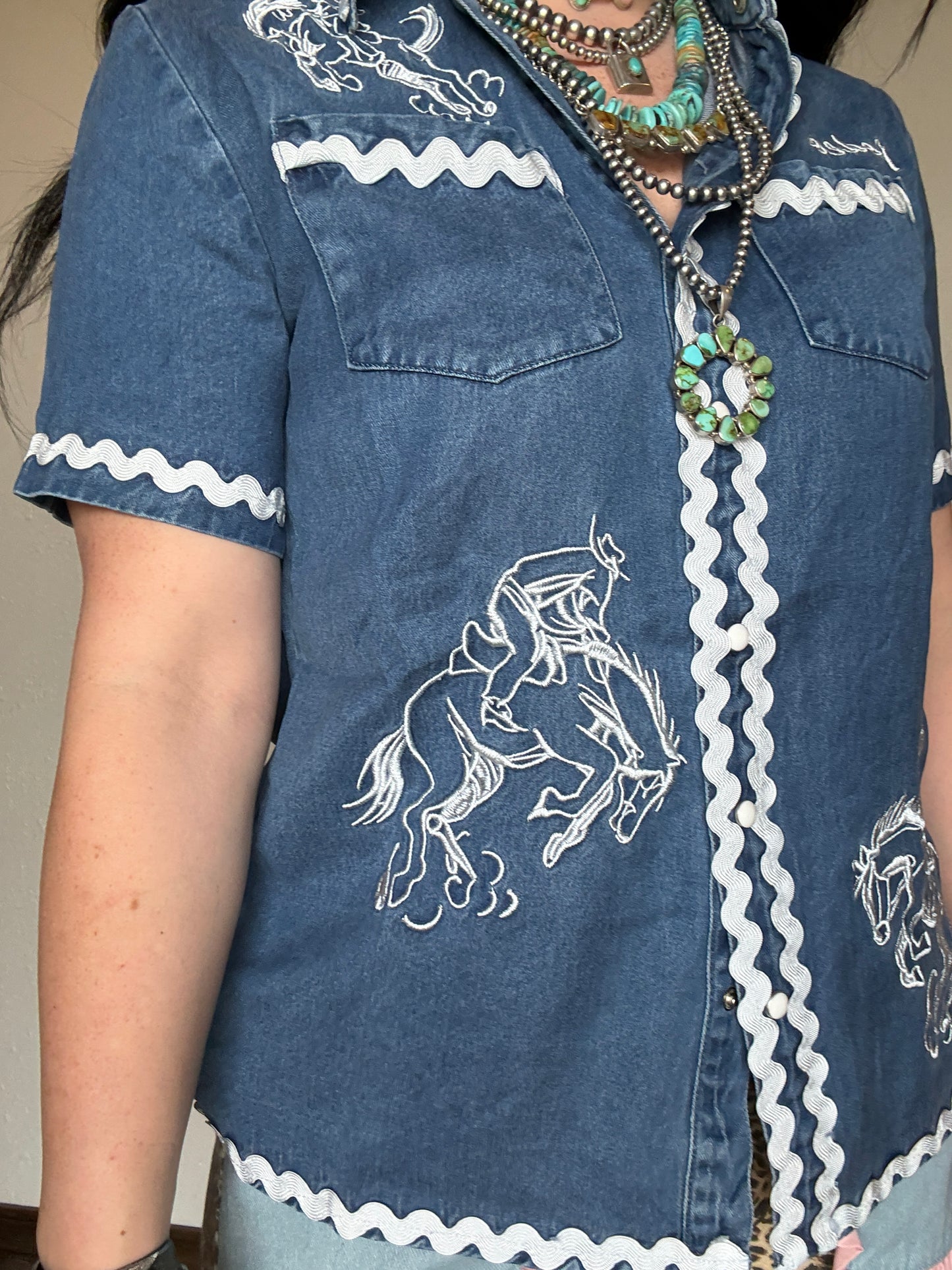 The American Cowboy Denim Short Sleeve