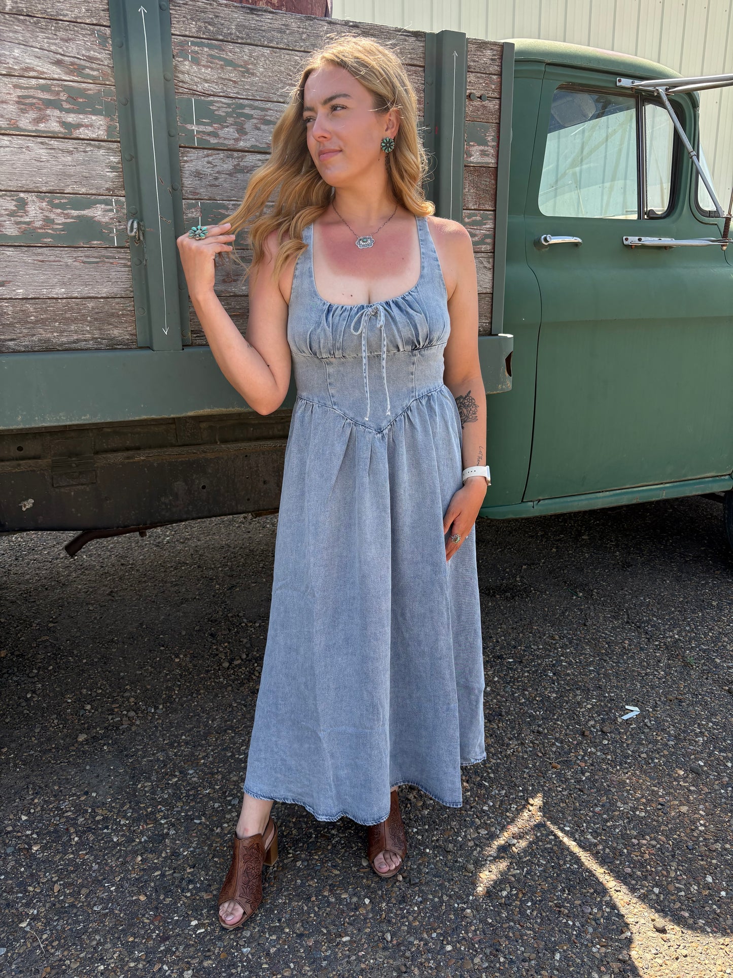 The Firework Denim Dress