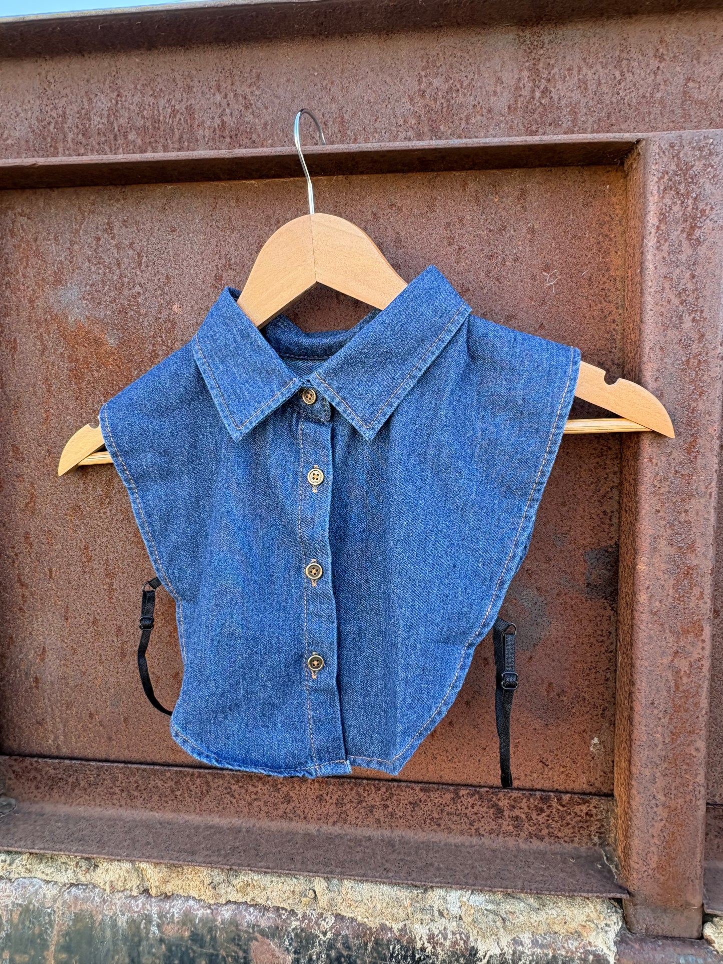 Collared Top *Medium Wash Denim
