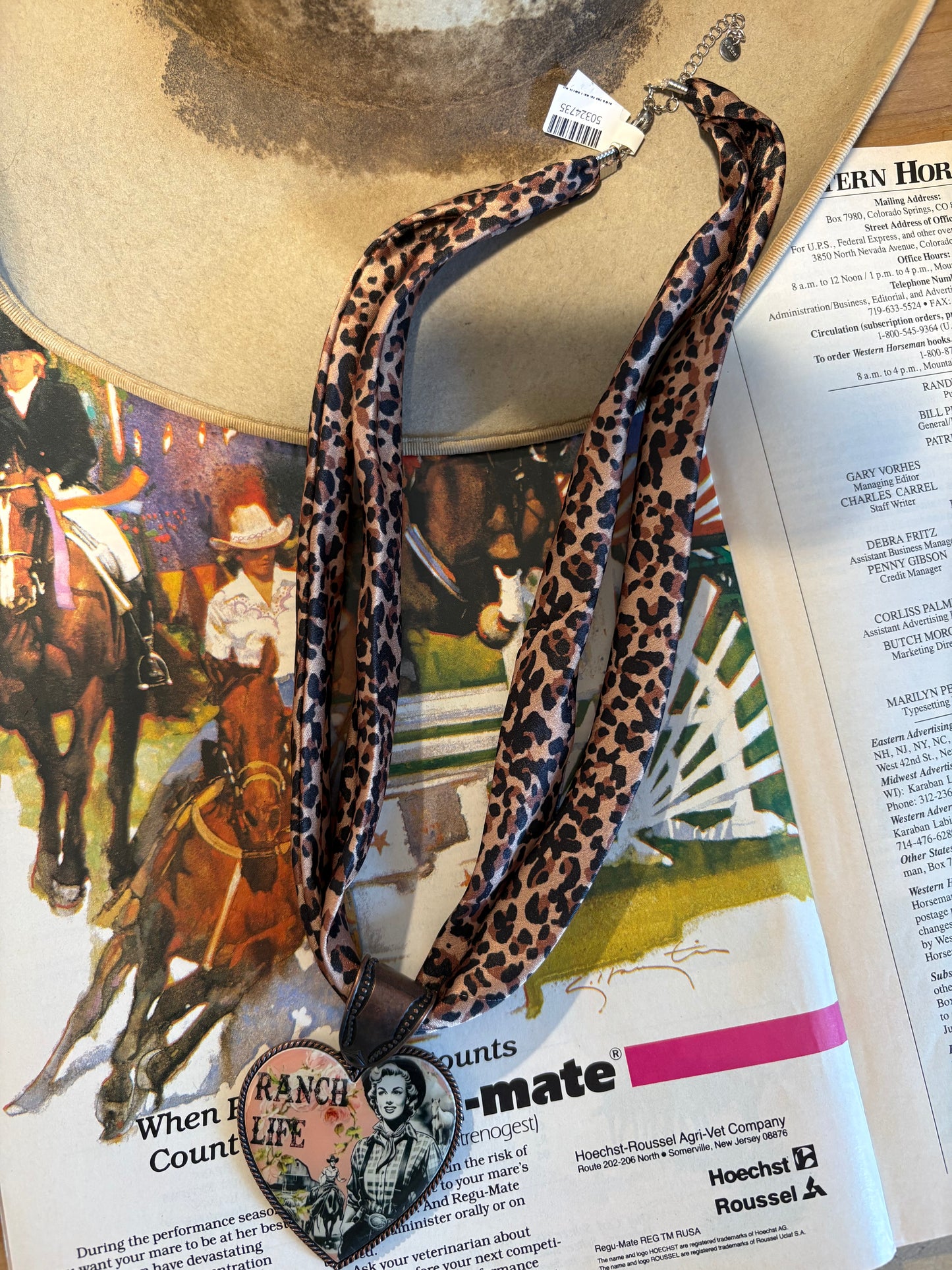21” Bandanna Pendant Necklace *Ranch Life