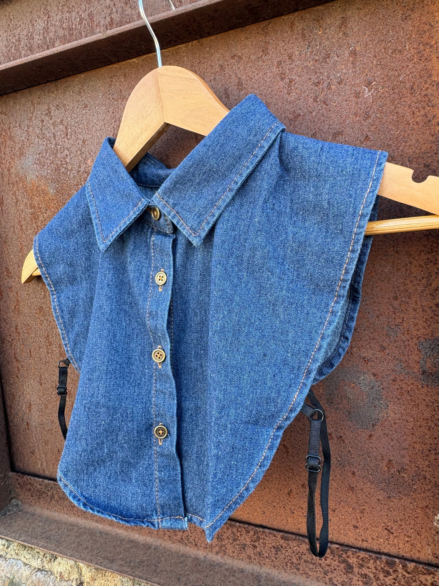 Collared Top *Medium Wash Denim