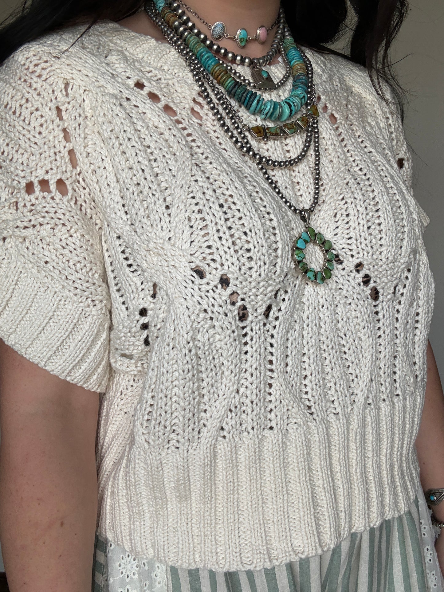 The Missy Crochet Top *Cream
