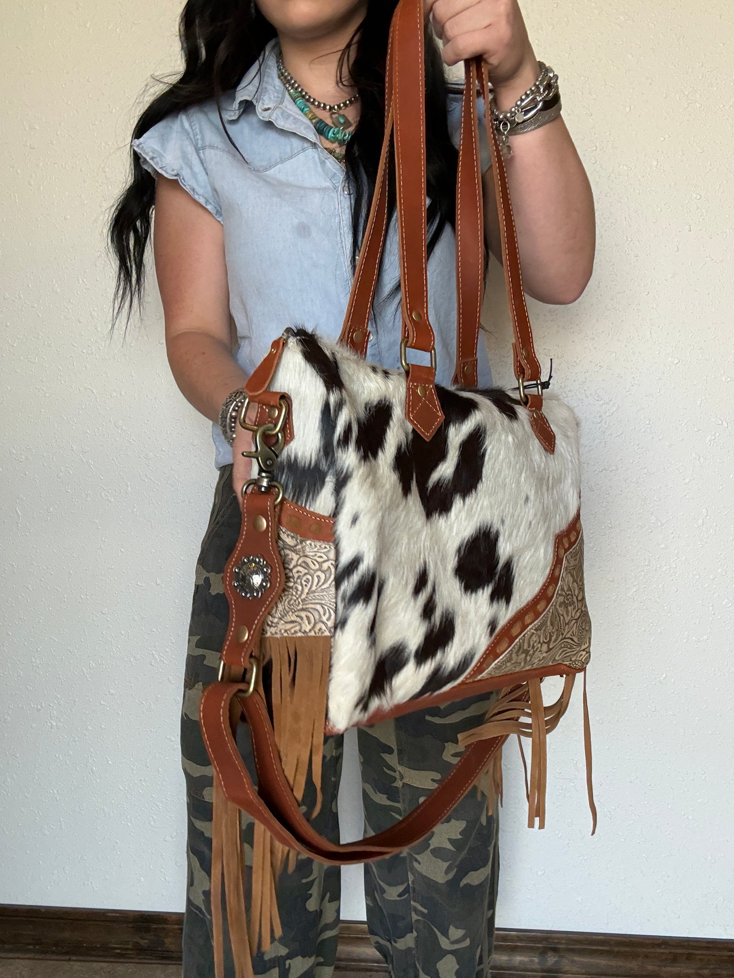 Laredo Hand-Tooled Concealed Carry Bag