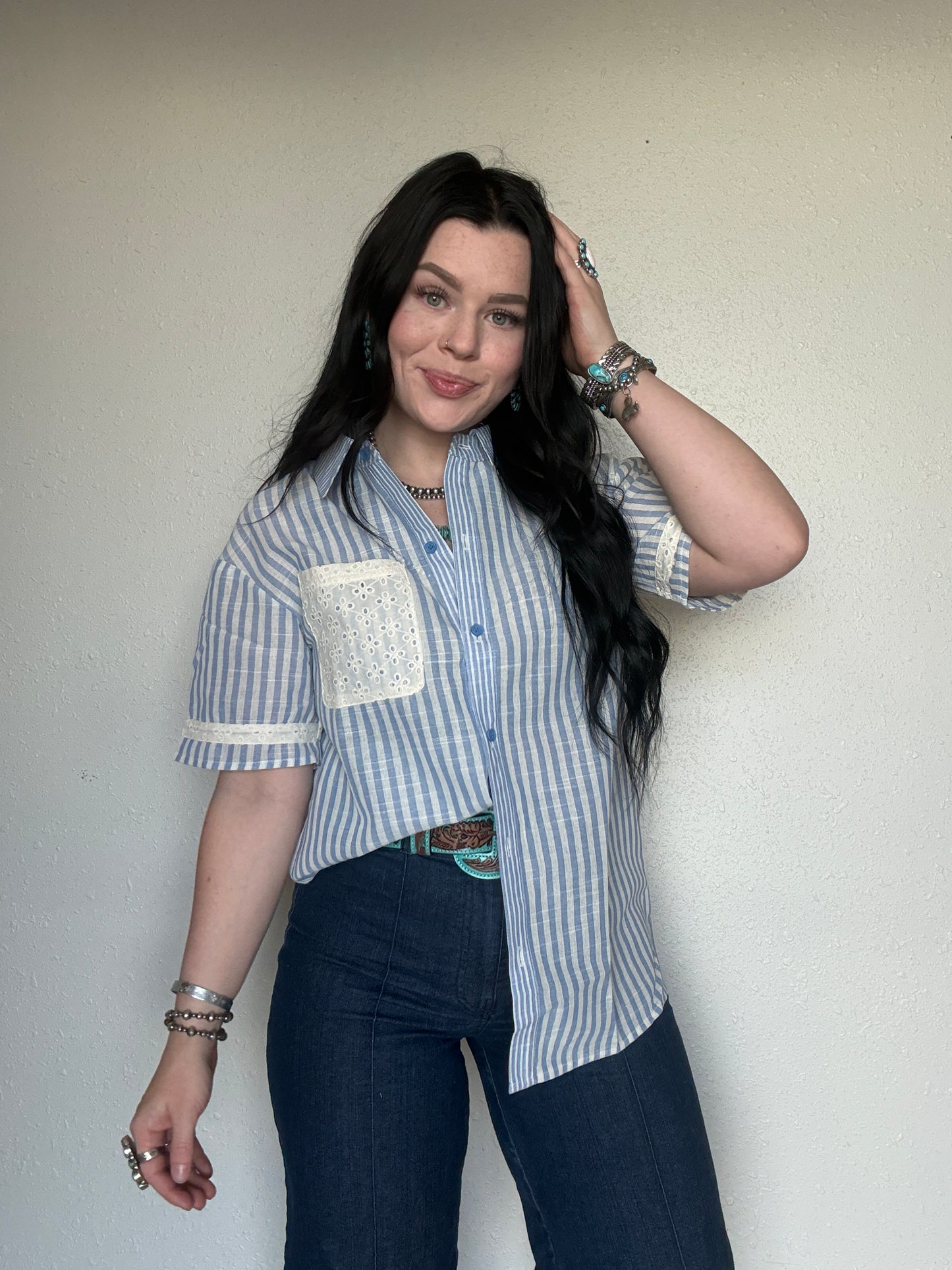 The Ester Button Up *Blue