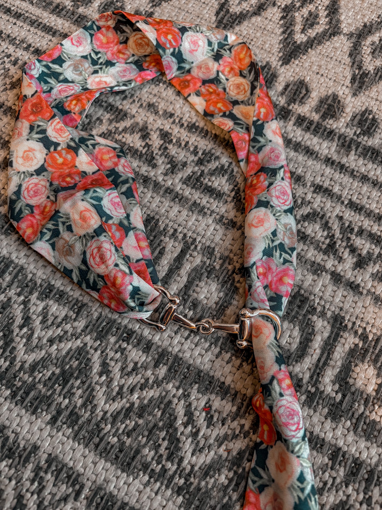 Silver Snaffle Bit Scarf Slide