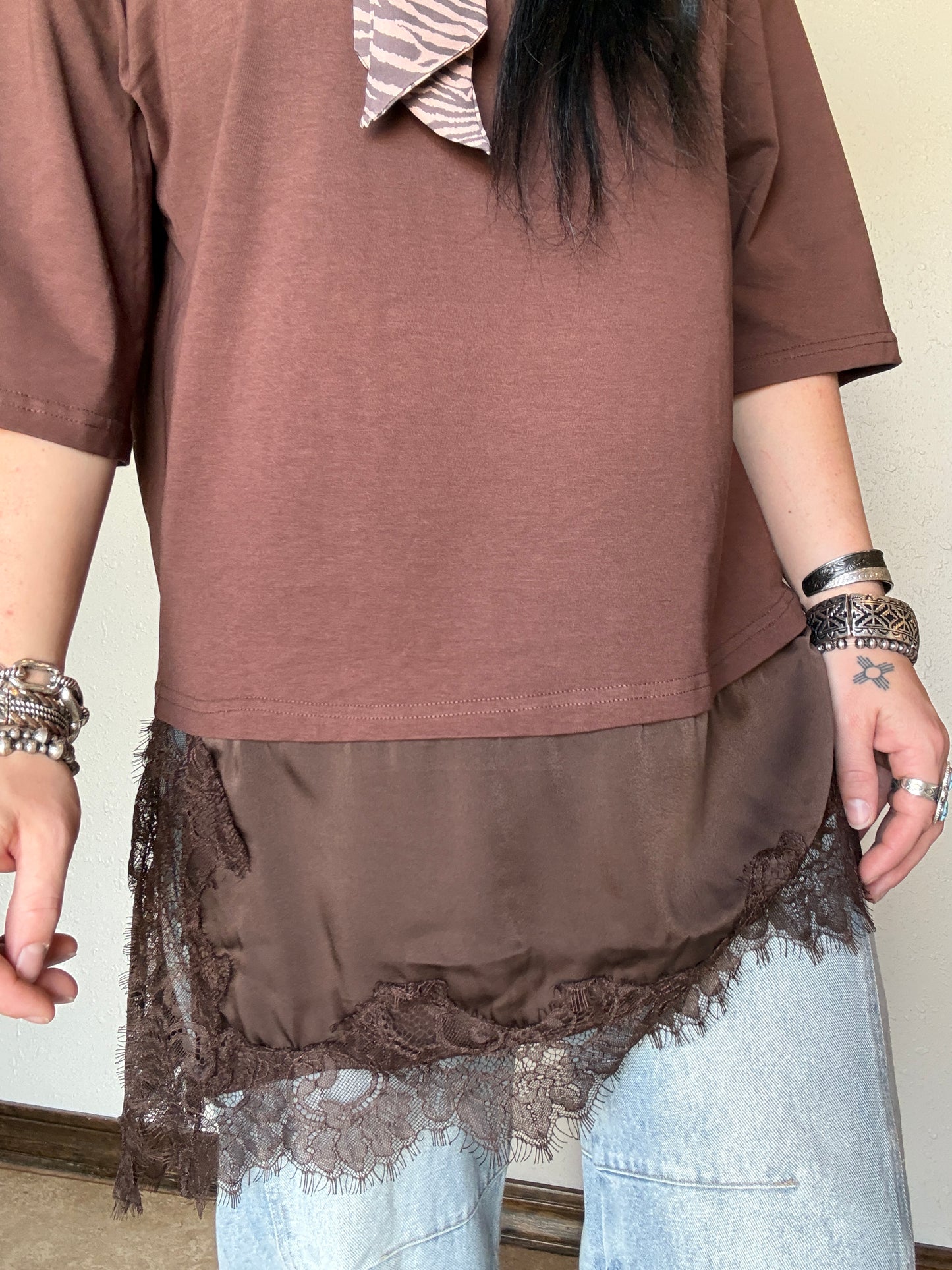 The Bay Pony Oversized Lace Tee
