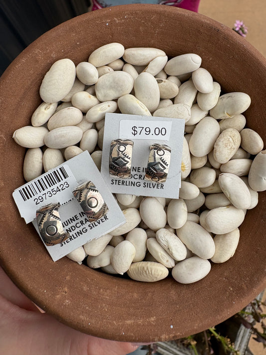 Native Made Silver Mini Huggers