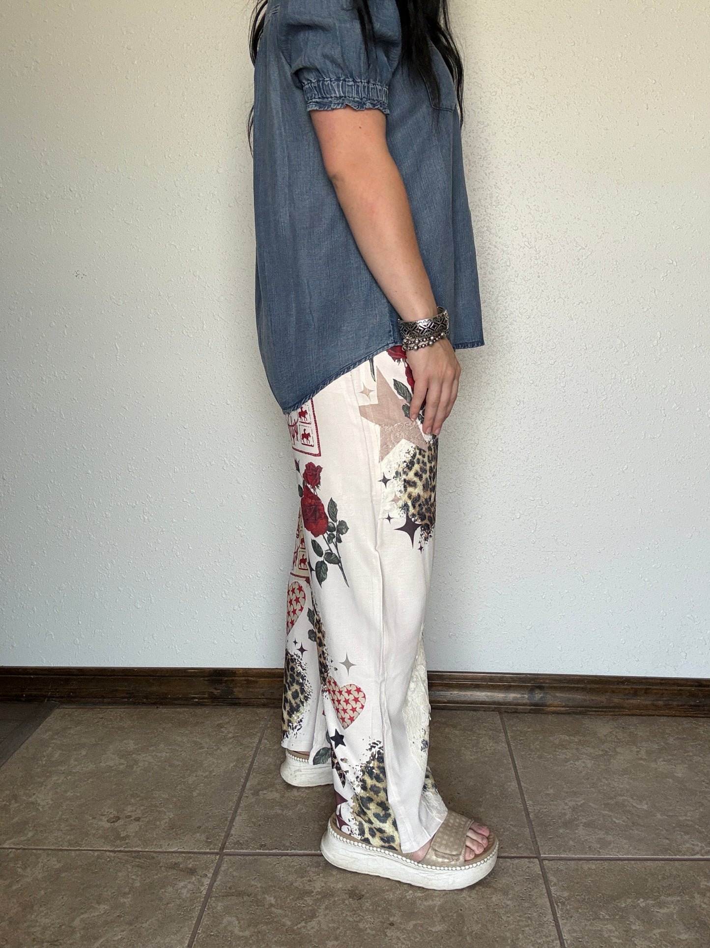 The Star Leopard Drawstring Pants