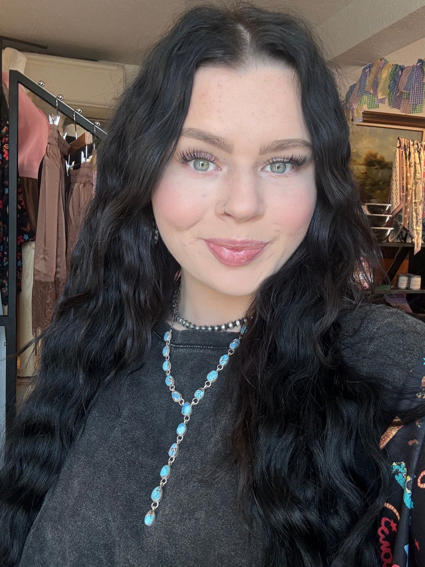 Golden Hills Lariat Necklace