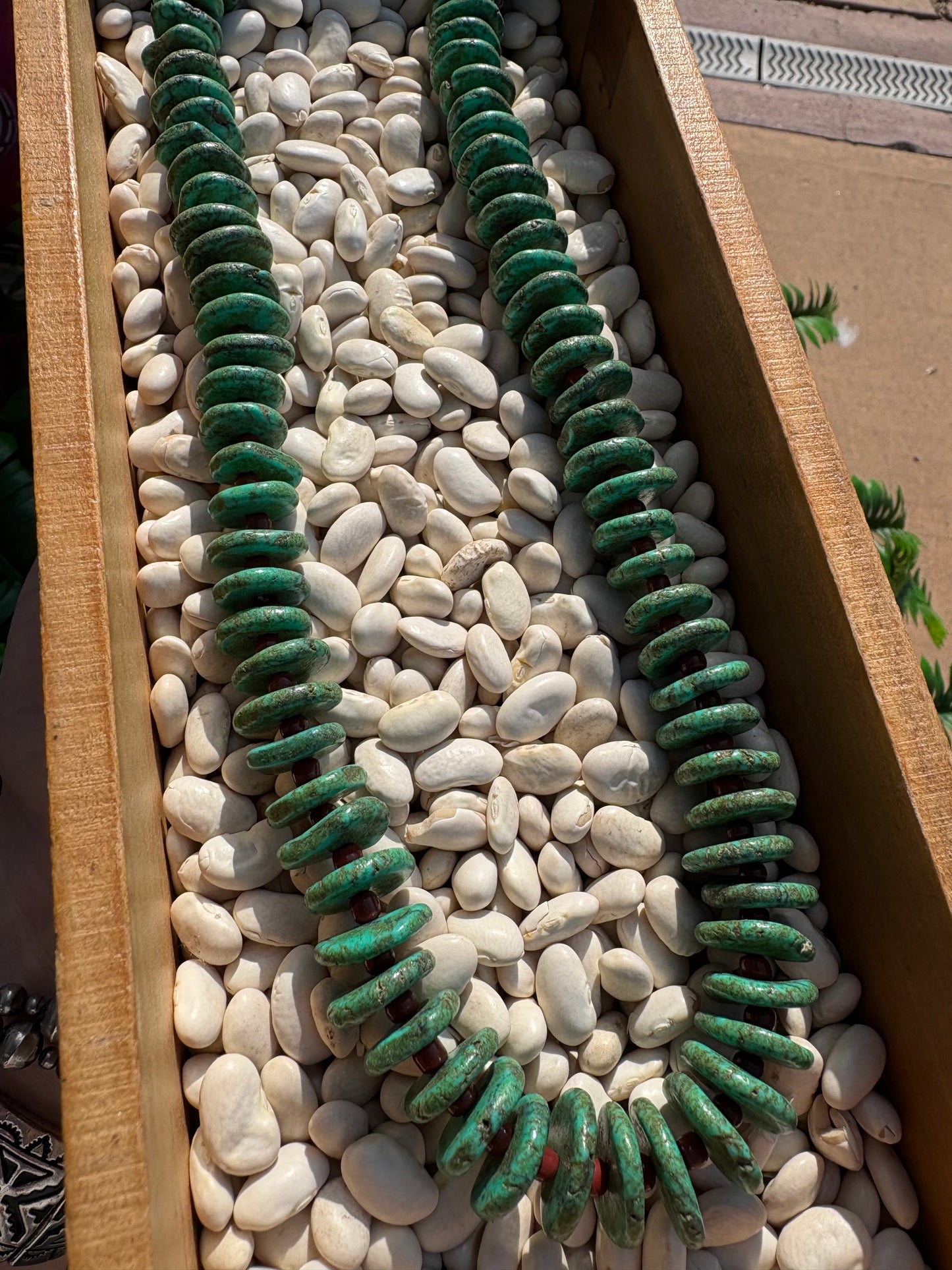 Chunky Faux Turquoise Necklace *Green Turquoise