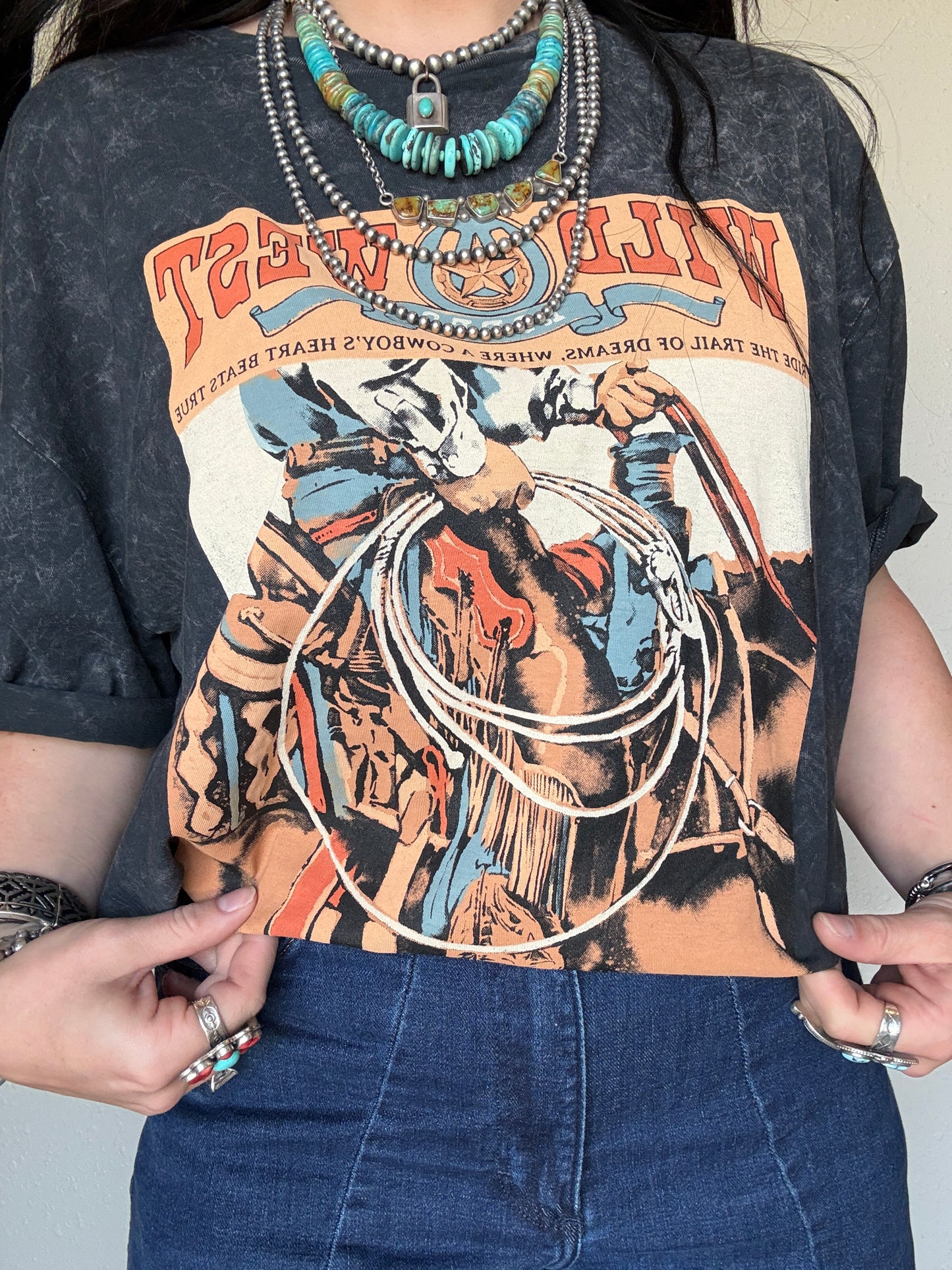 Wild West Cowboys Graphic Top: