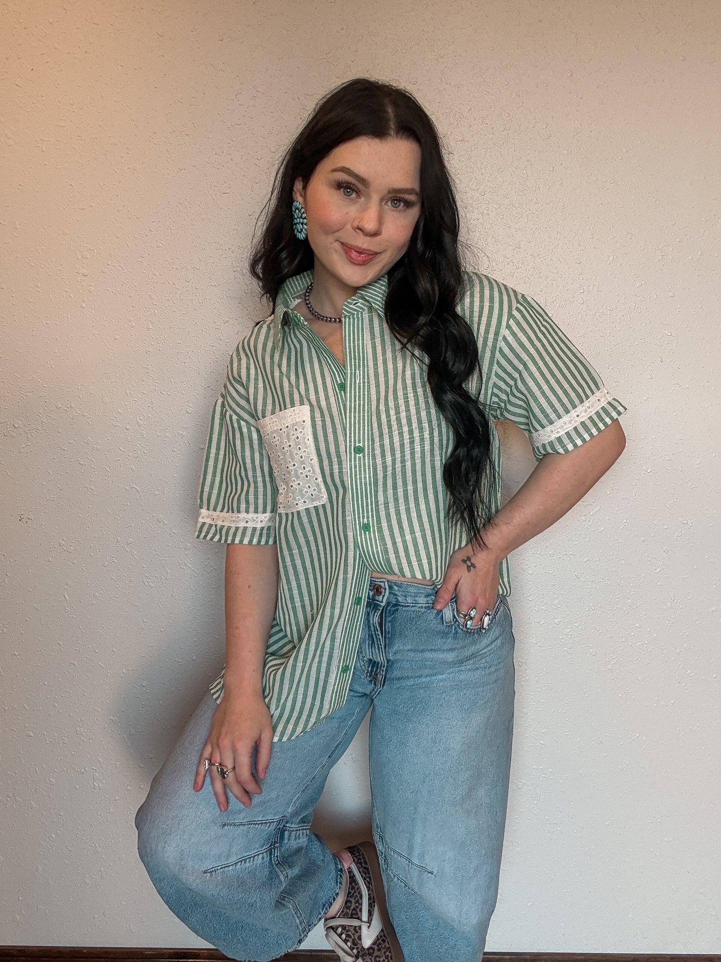 The Ester Button Up Top