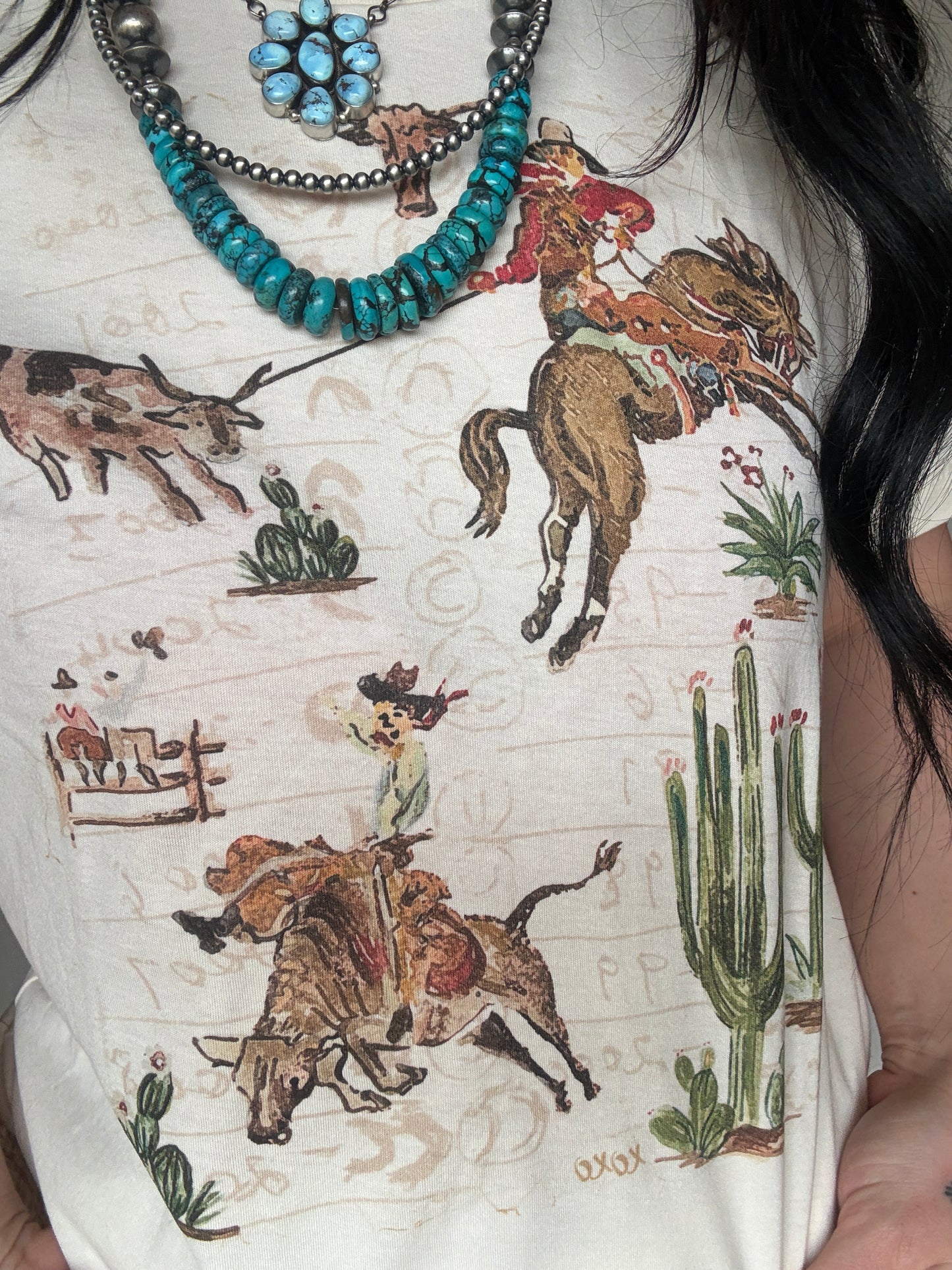 Grandpas Wallpaper XOXO ART Hand-drawn Tee