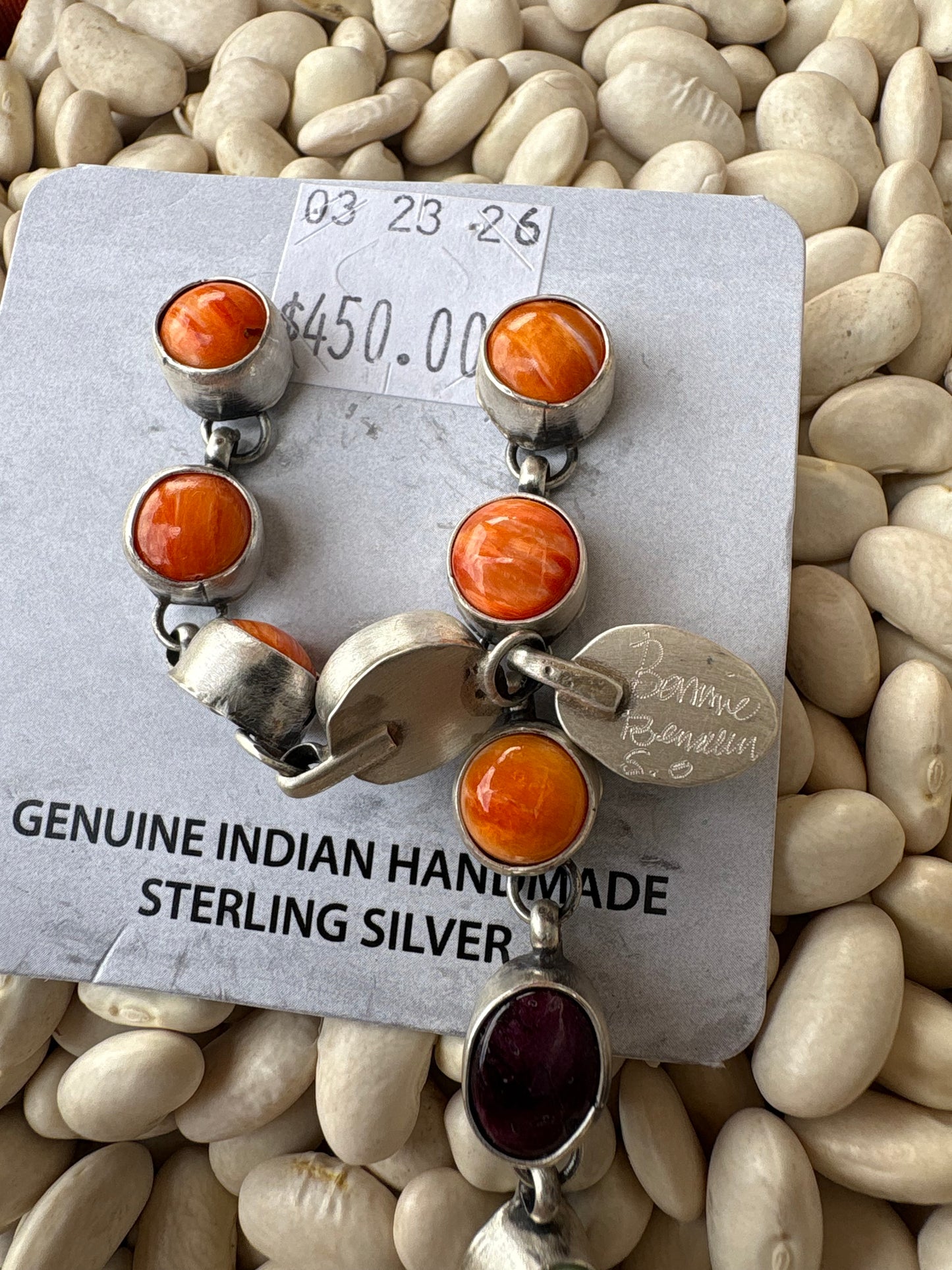 Native Made Multi Stone Dangle Earrings