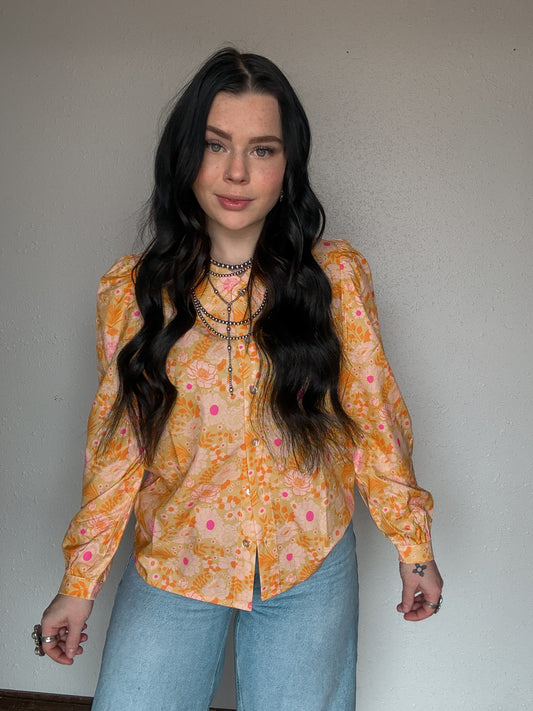 Peachy Prairie Blouse