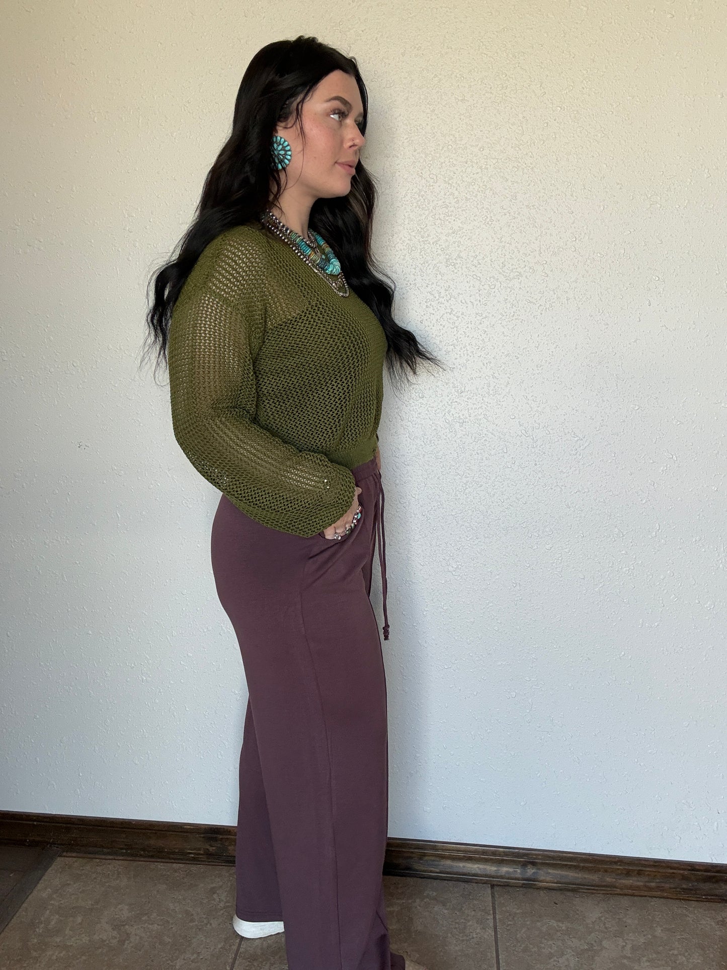 The Star Spangled Long Sleeve Knit *Olive