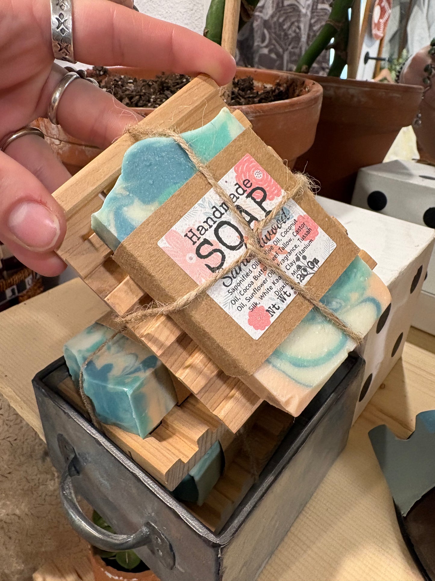 Sandalwood Soap & Dish