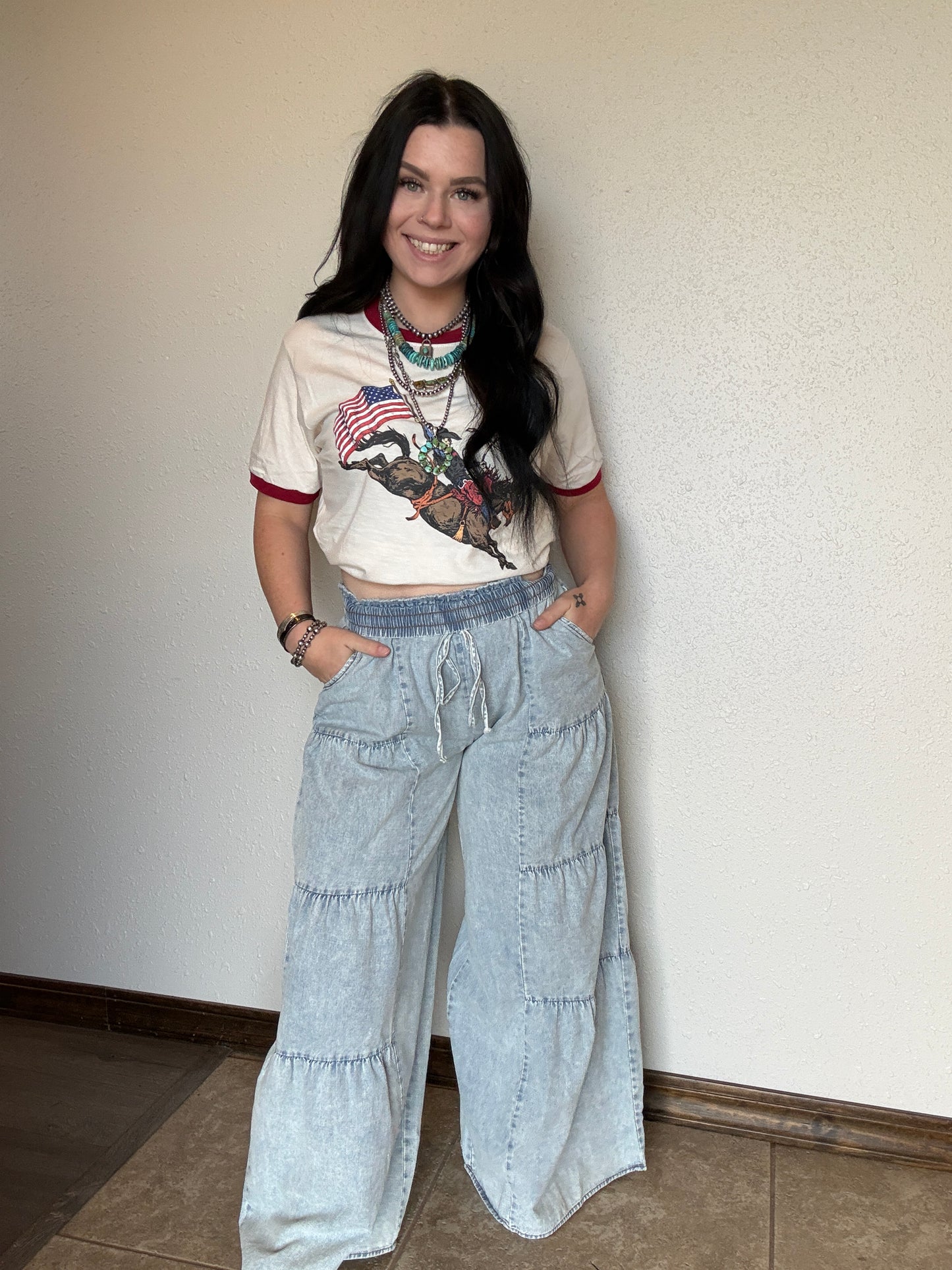 The Bubble Bronco Denim *Light Wash