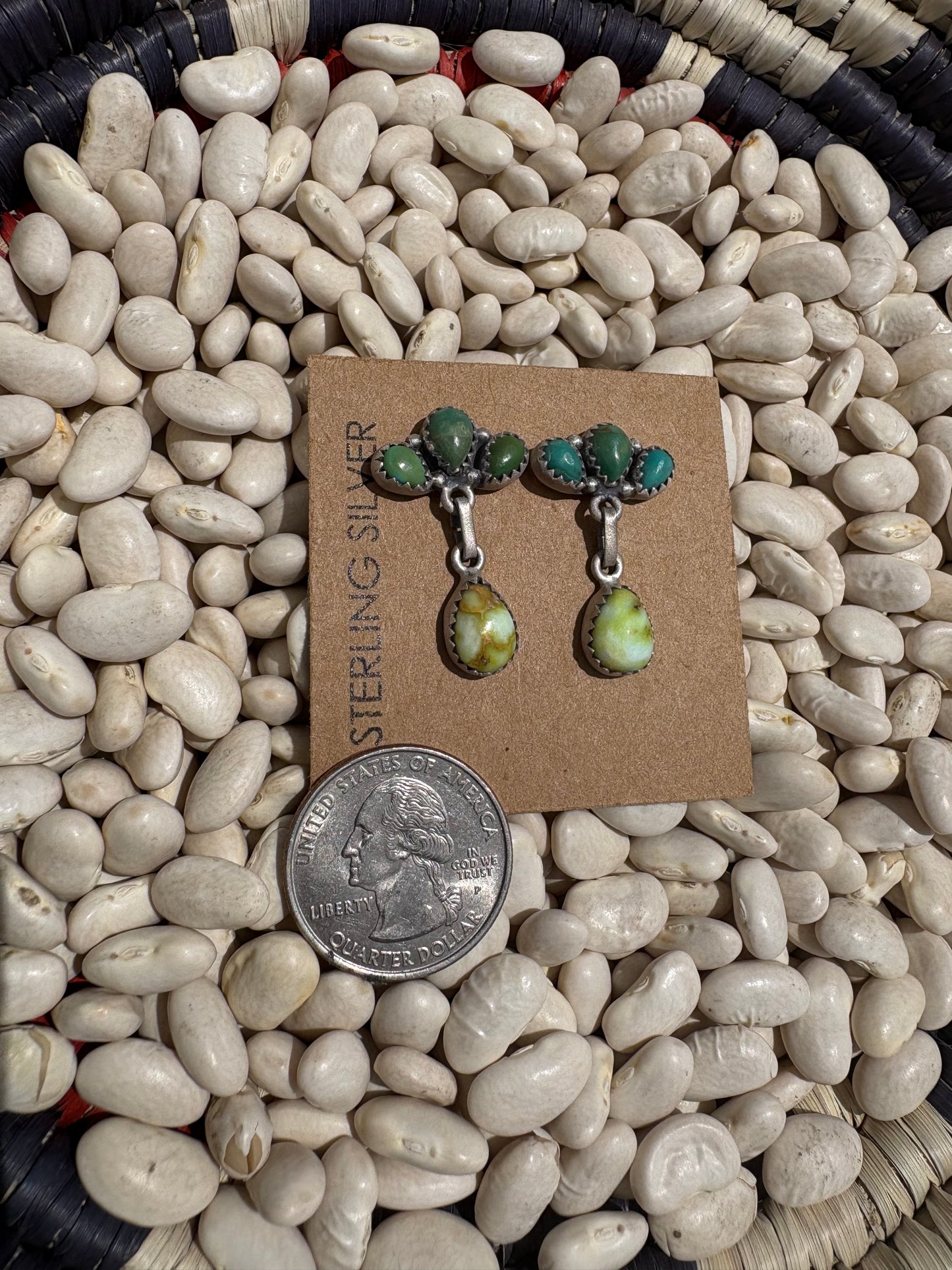 Mojave Turquoise & Palomino Dangles