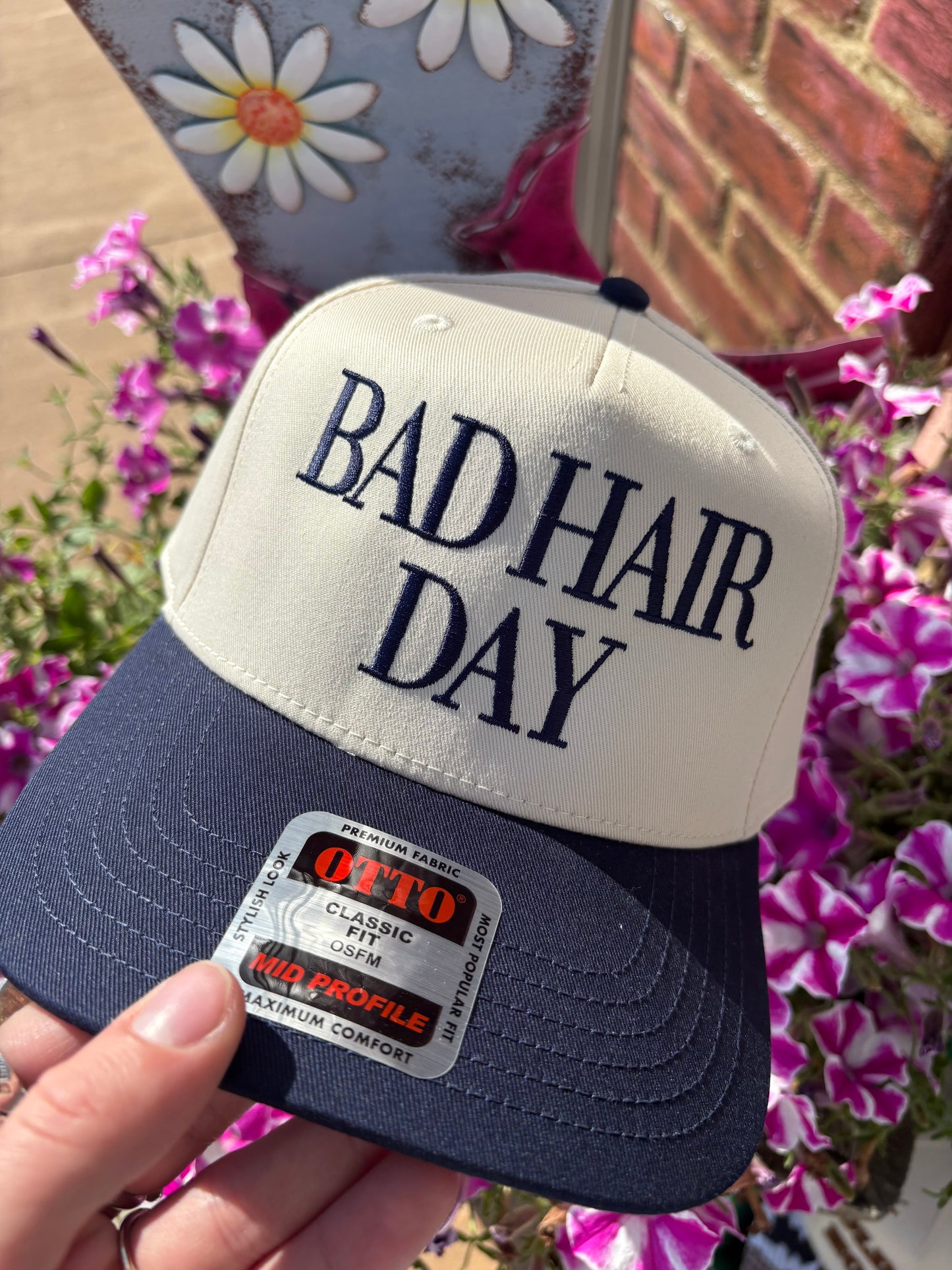 Bad Hair Day Embroidered Trucker Hat