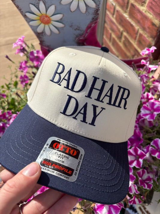 Bad Hair Day Embroidered Trucker Hat