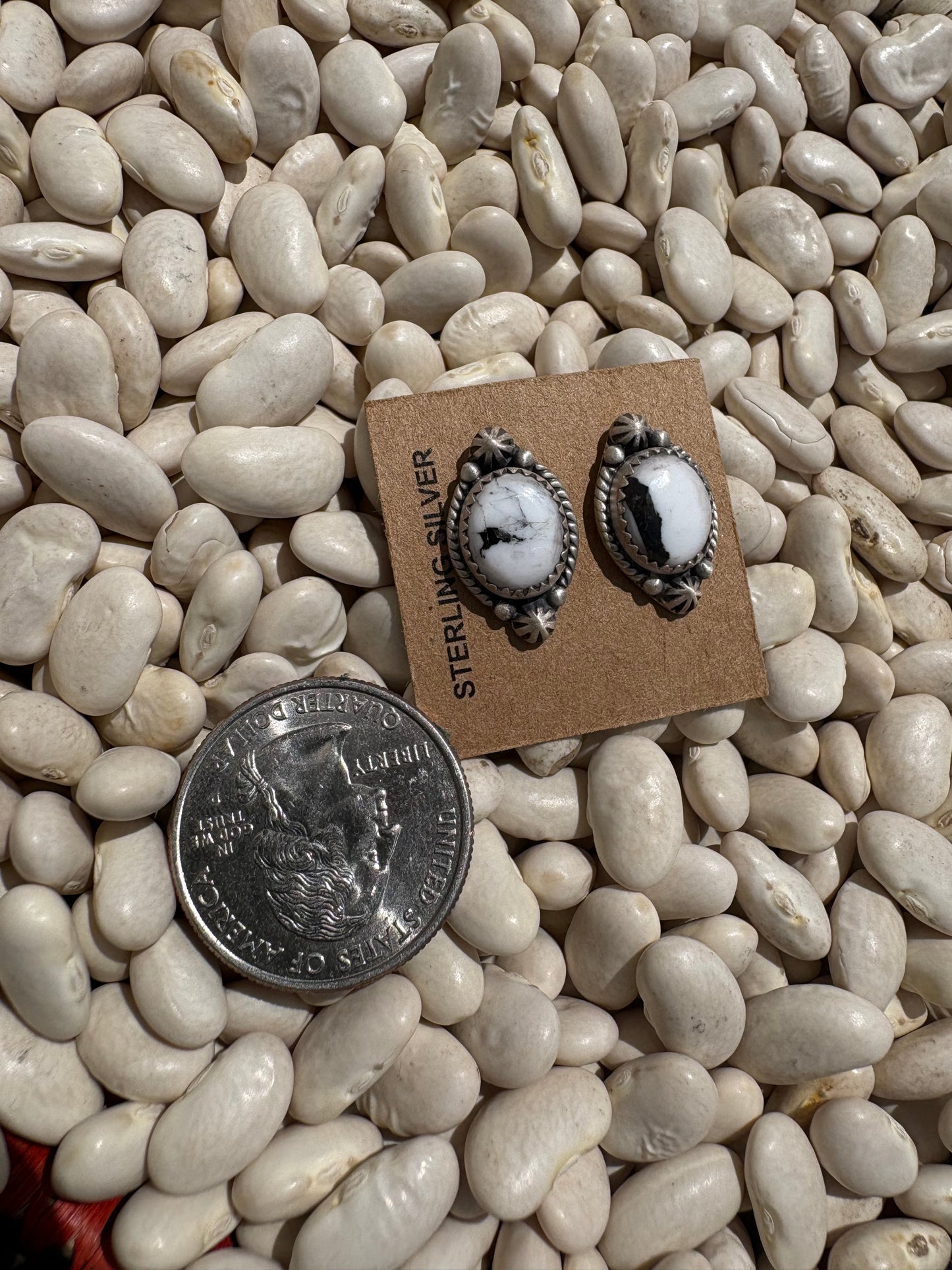 White Buffalo Mini Studs