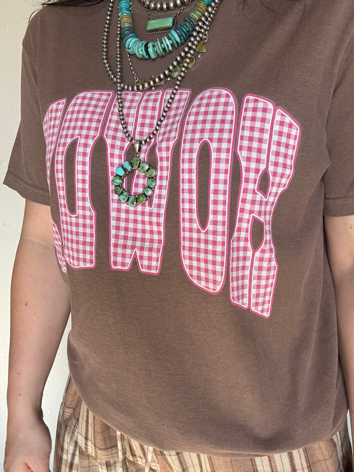 Gingham Howdy Tee