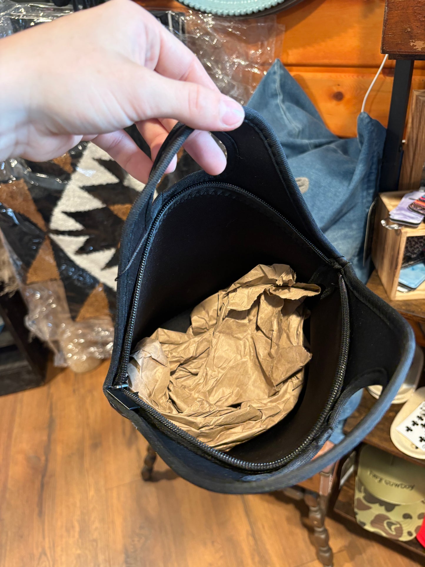 Black Brand Lunch Tote