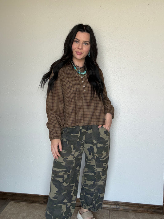 The Pumpkin Patch Long Sleeve *Brown