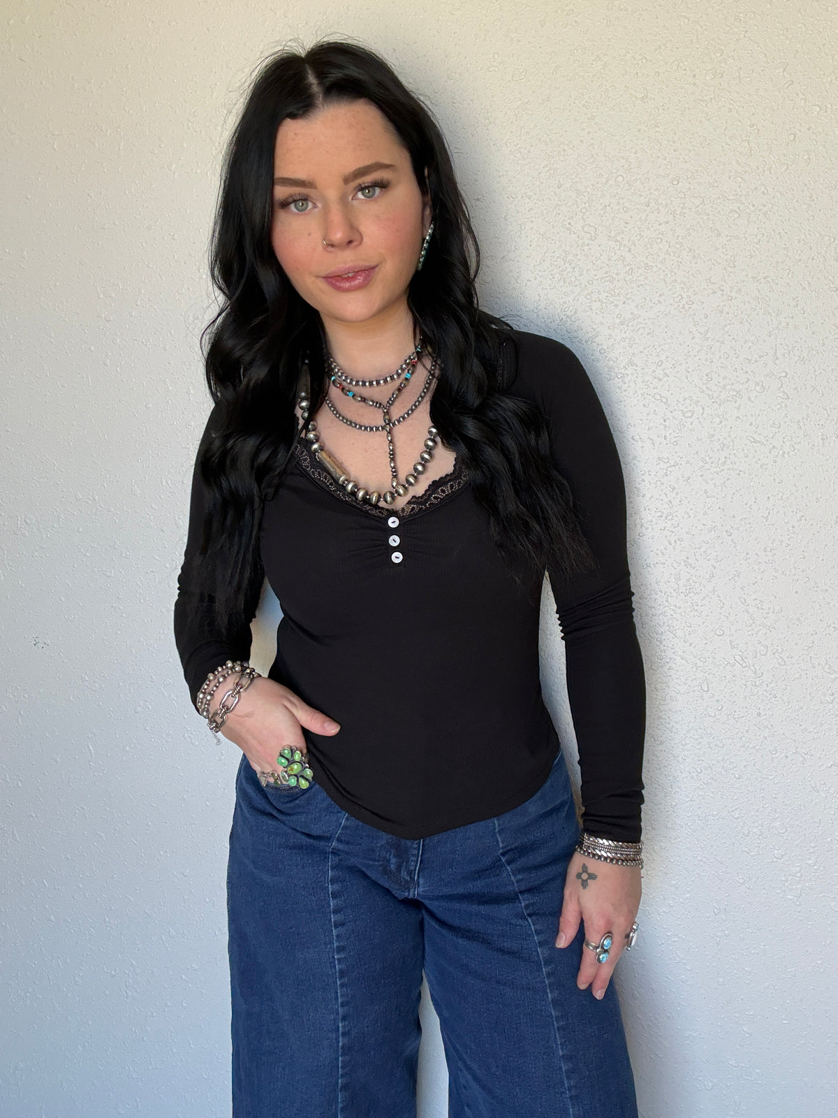 The Lefty Lace Long Sleeve *Lux