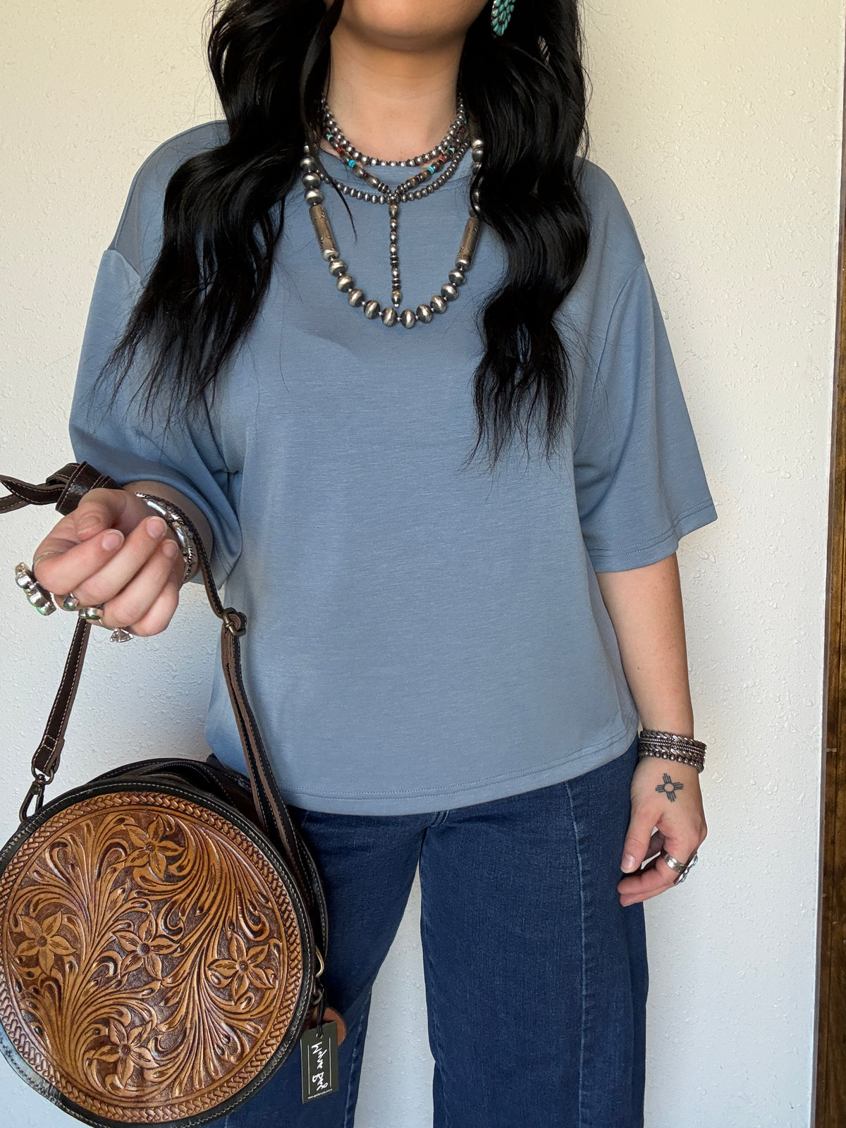 Butter Basic Tee *Dusty Blue