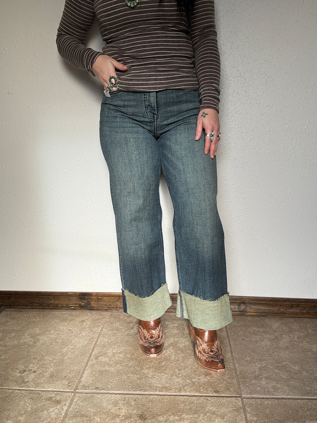 INSEAM TRANSFORM HIGH RISE TUMMY CONTROL VINTAGE WIDE LEG JEANS