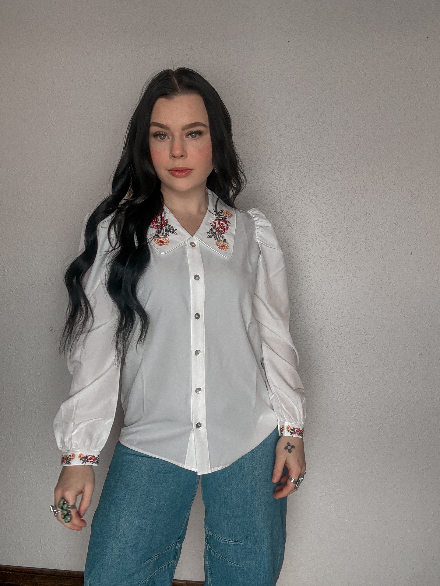 The Macy Embroidered Blouse