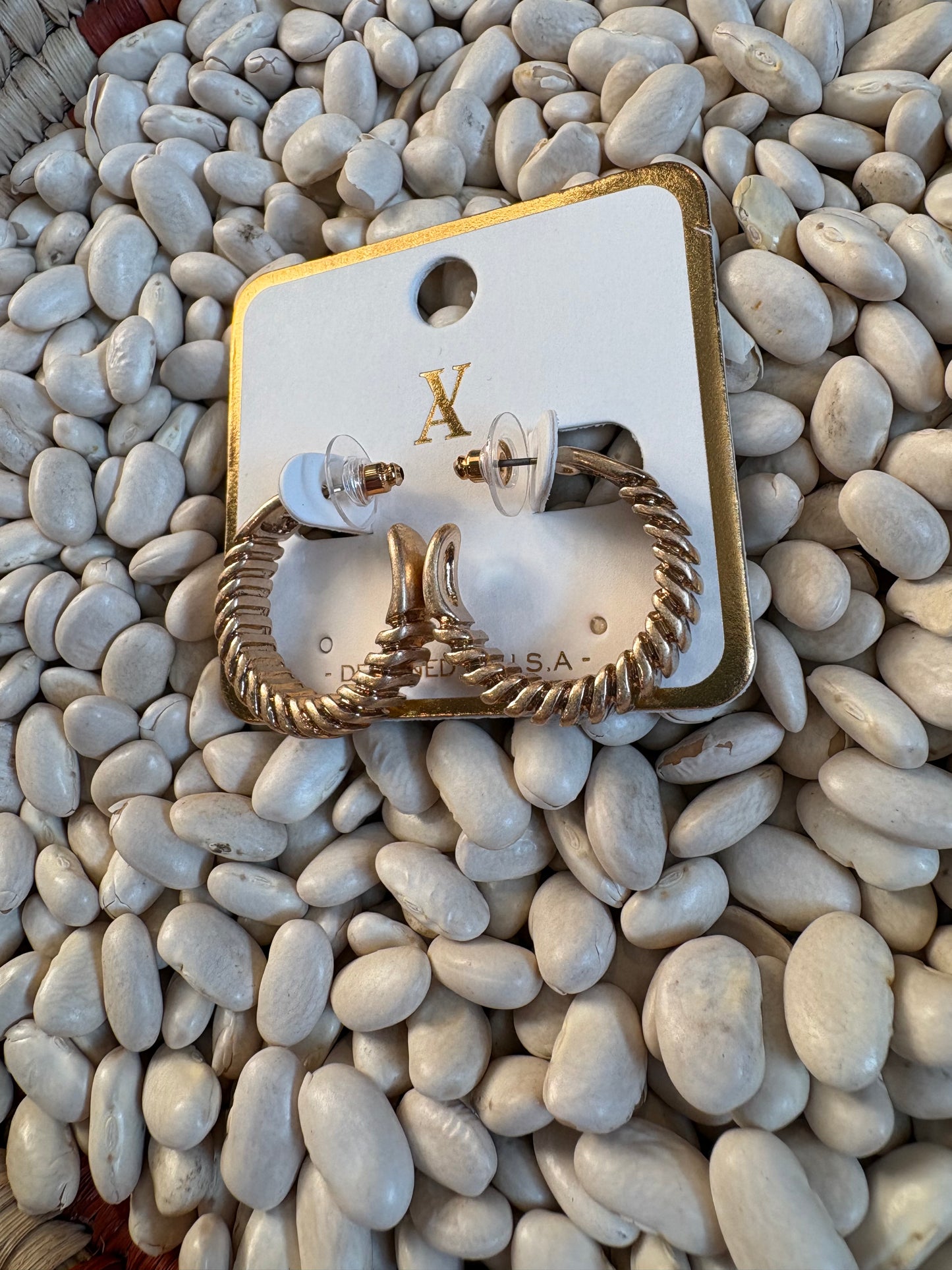 Detailed Gold Hoops