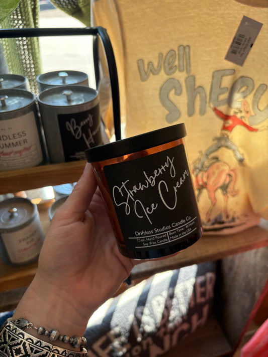 Strawberry Ice Cream Candle