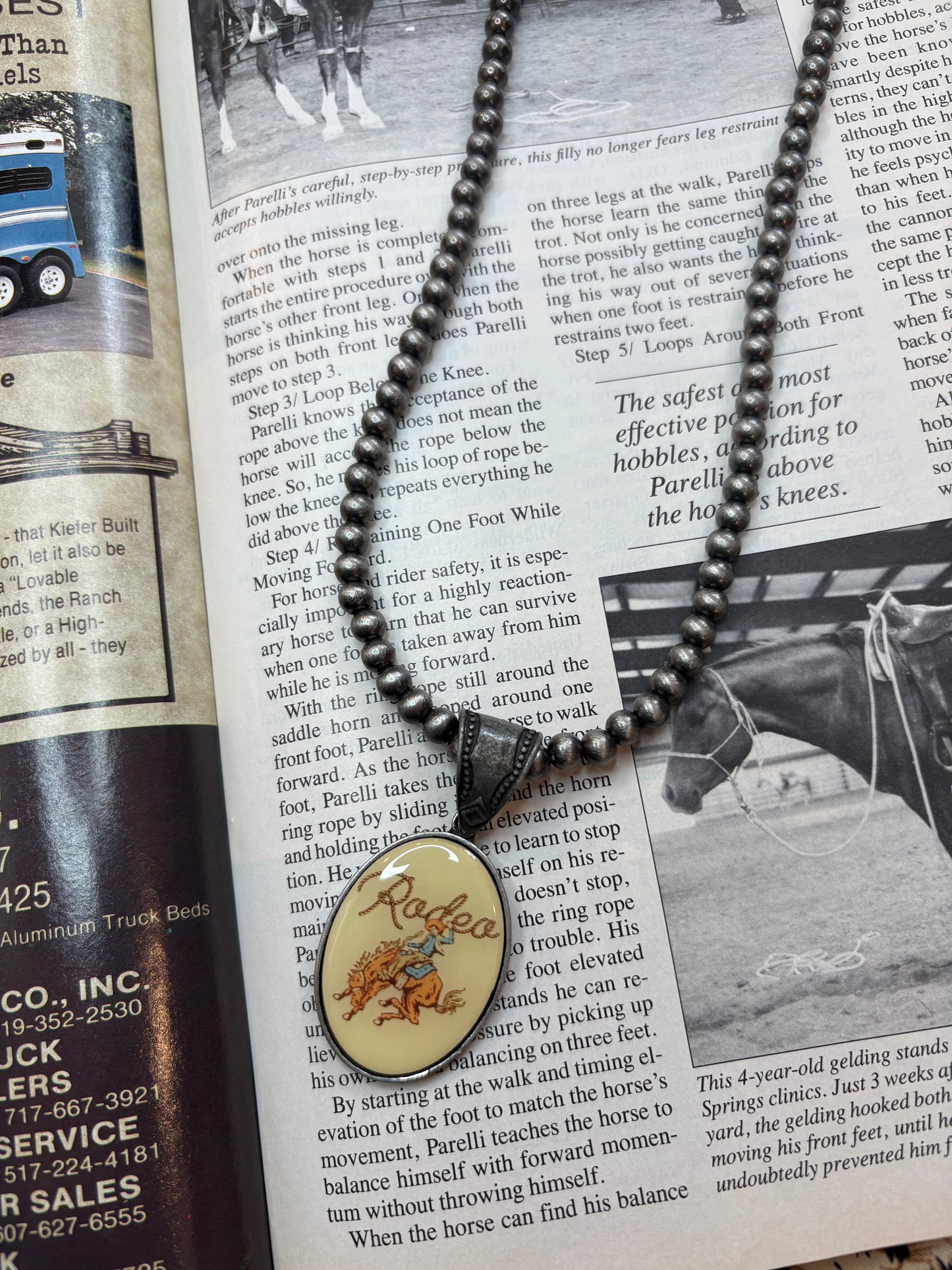 Western Rodeo Pearl & Charm