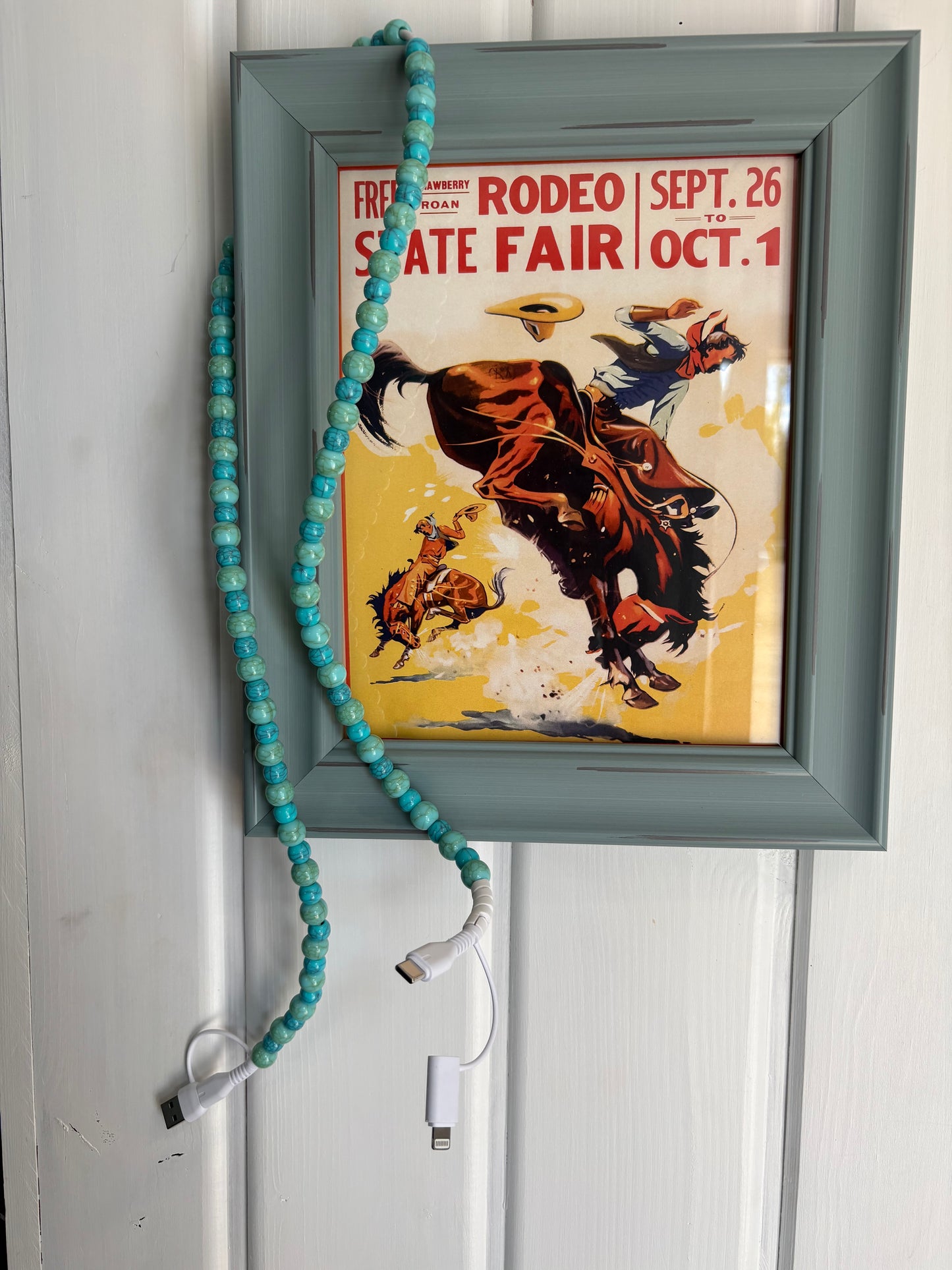 Turquoise Beaded 4-IN-1 Charging Cable